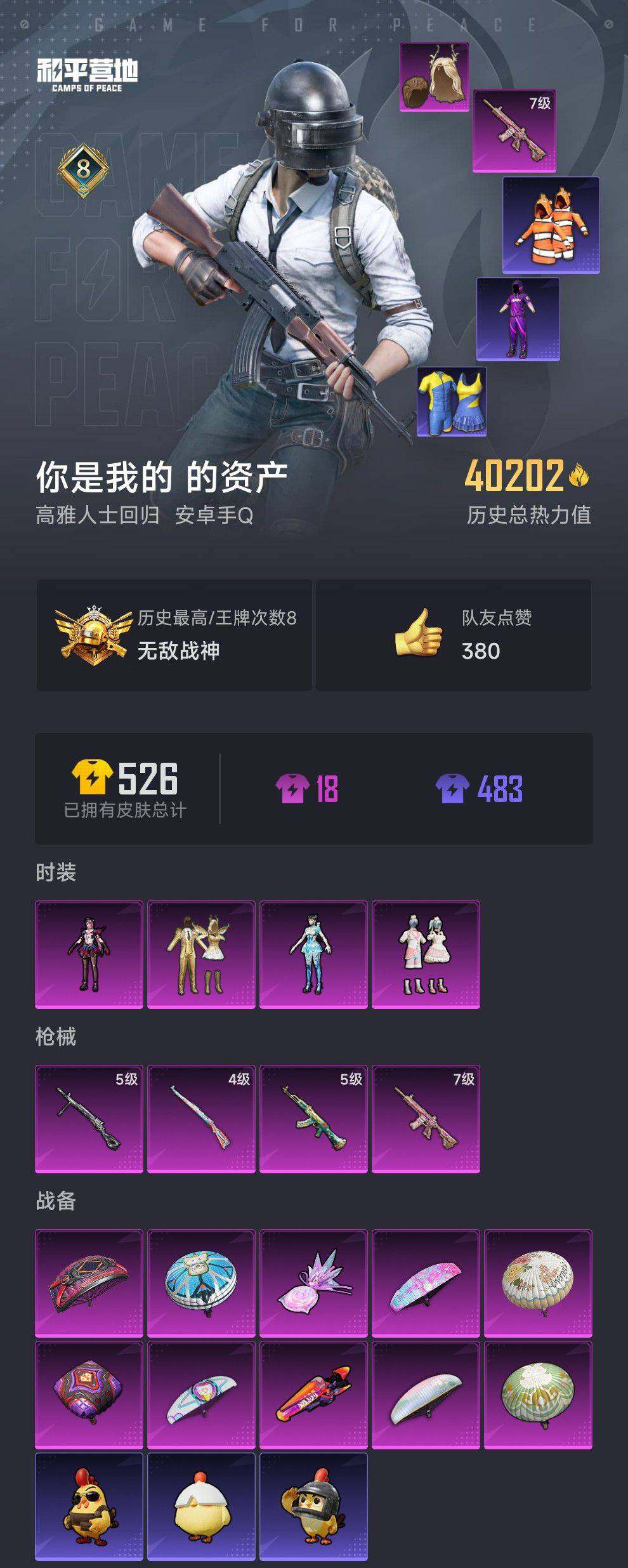 HPQM450237和平精英账号详情图5