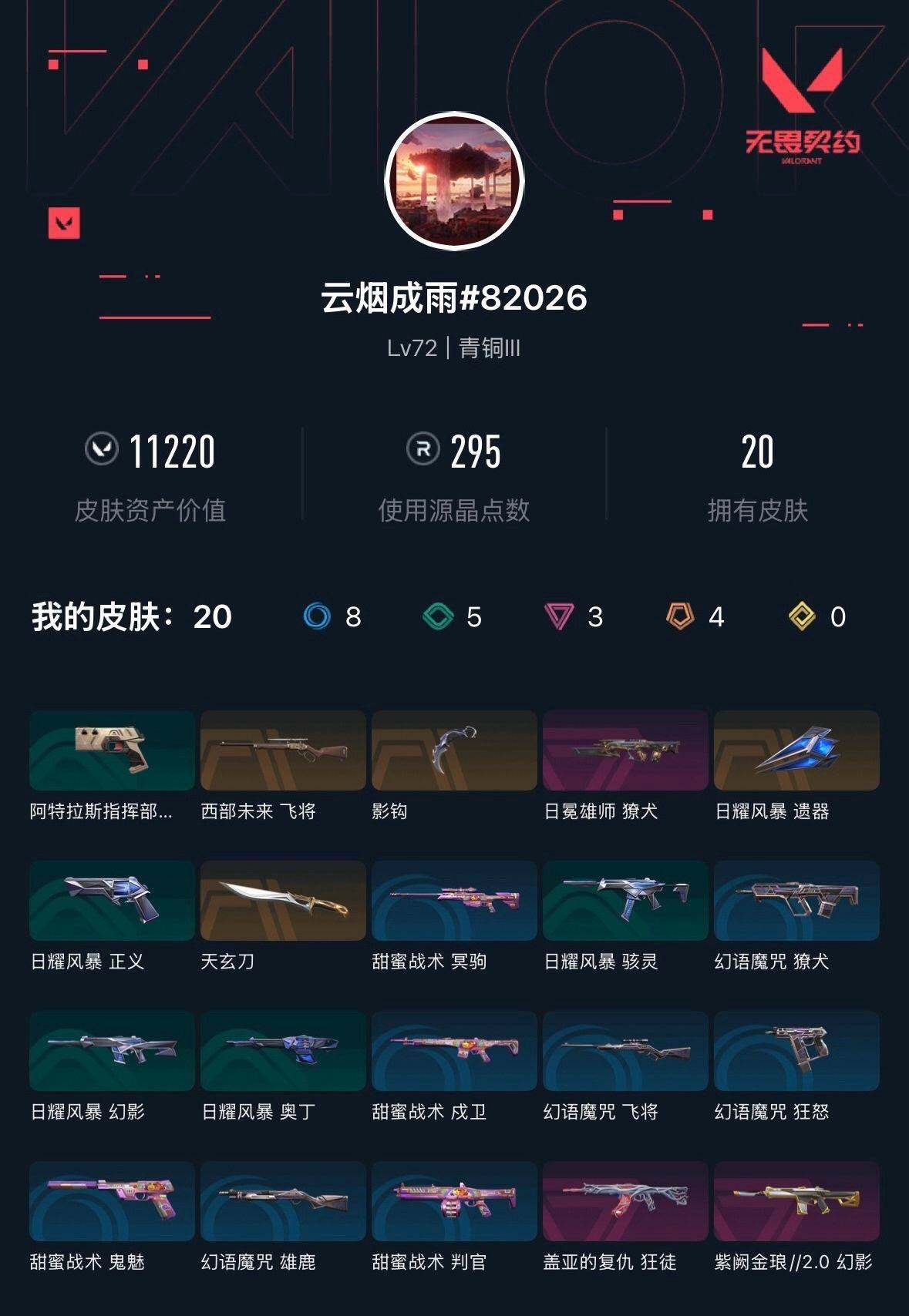 WWQXL48667无畏契约账号详情图3