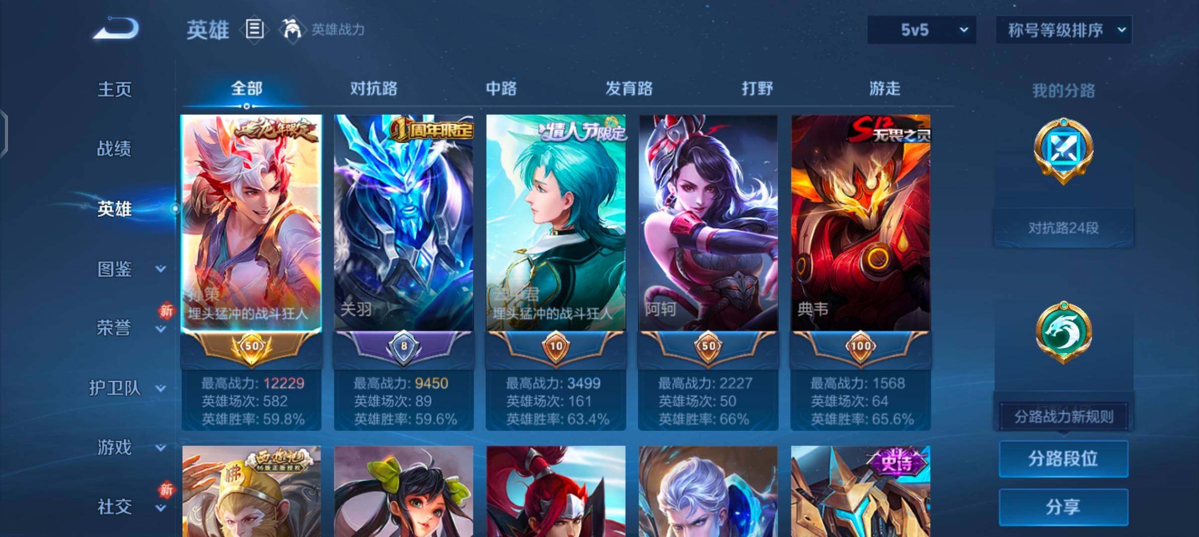 WZCMW4103256王者荣耀账号详情图3 WZCMW4103256王者荣耀账号详情图3