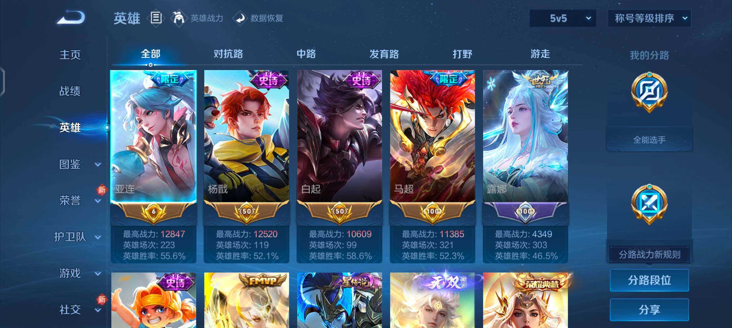 WZCMW4103459王者荣耀账号详情图3