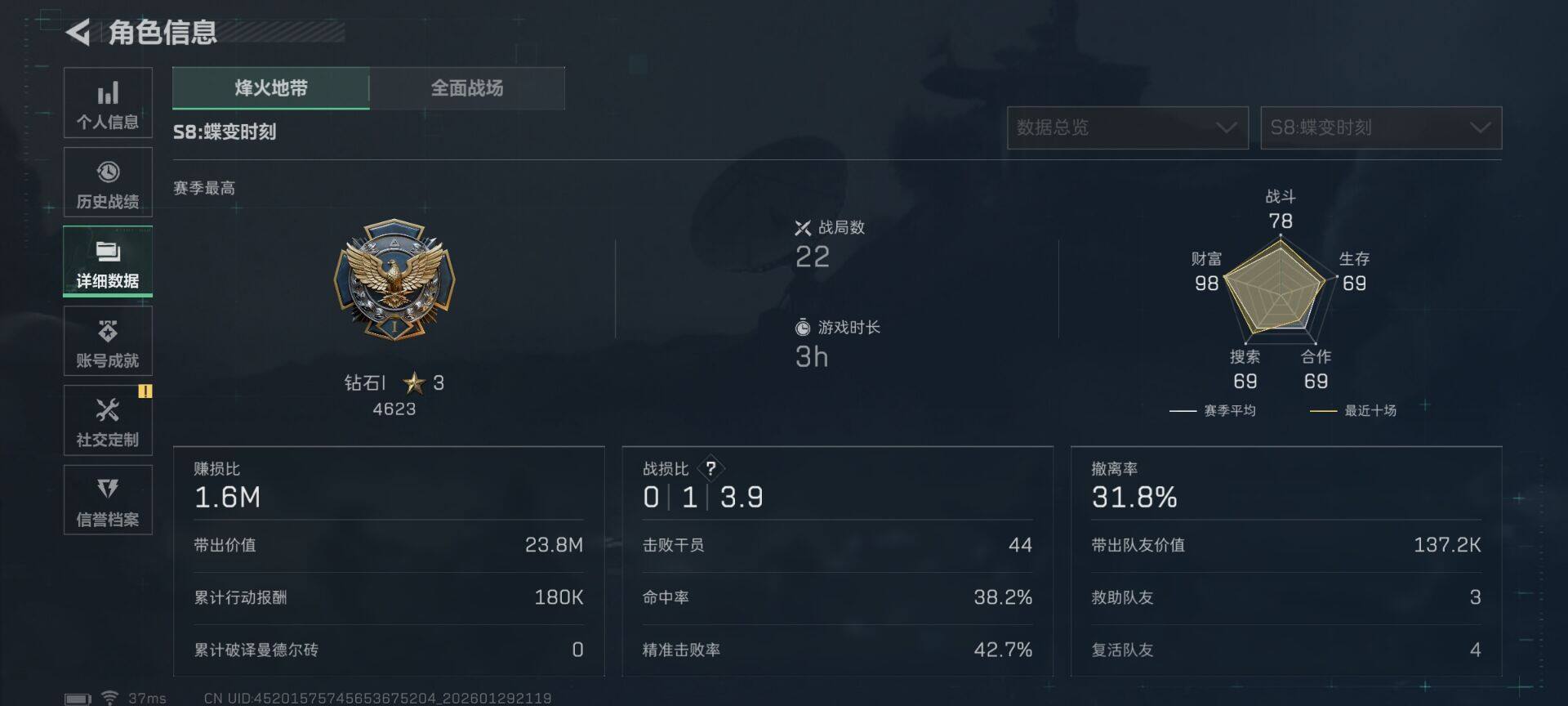 SJZEY426060三角洲行动账号详情图14