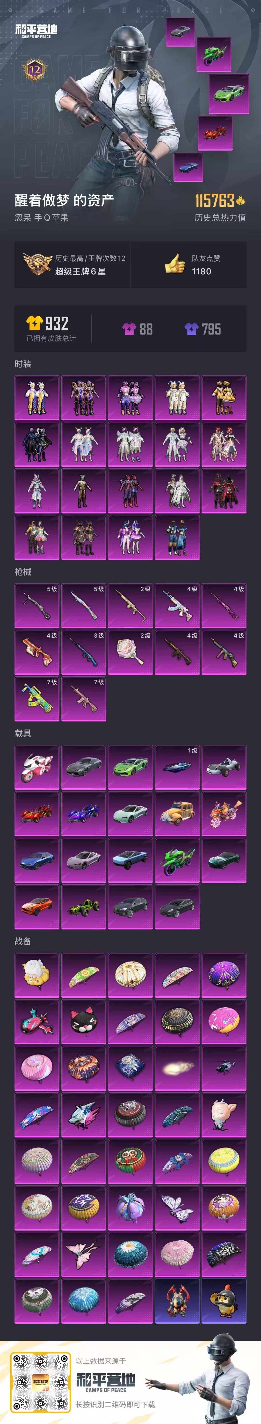 HPLX463334和平精英账号详情图7