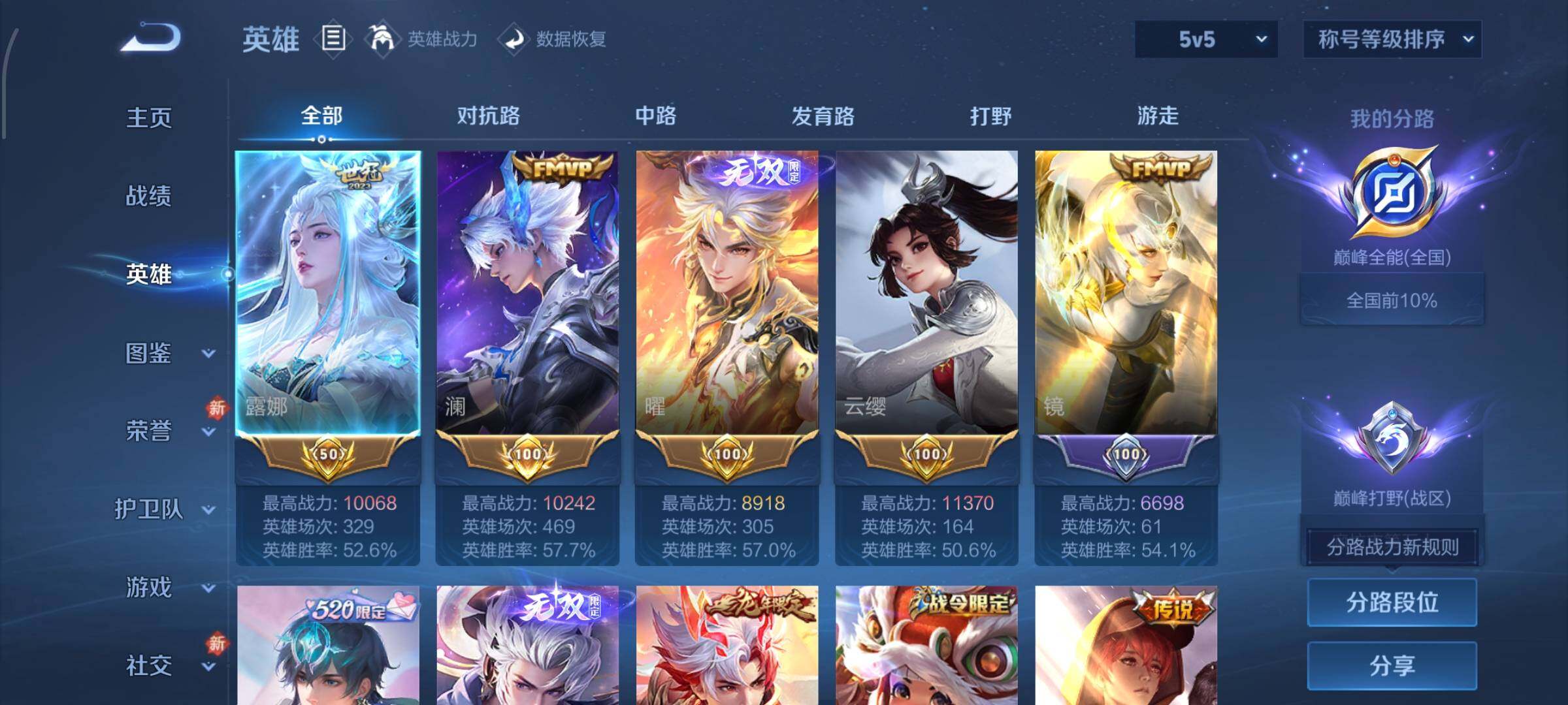 WZCMW4103521王者荣耀账号详情图3