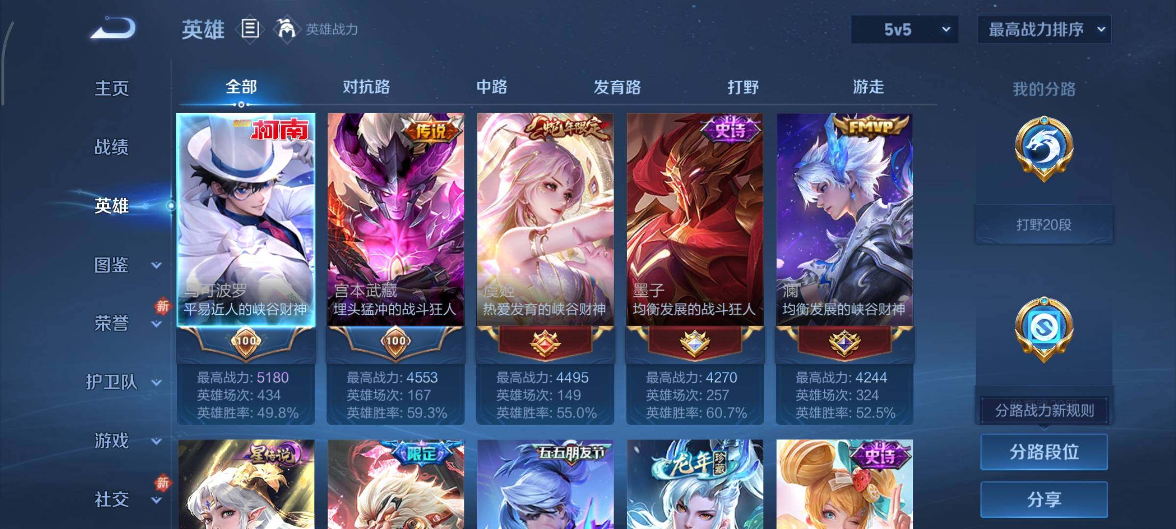 WZCMY4101726王者荣耀账号详情图3