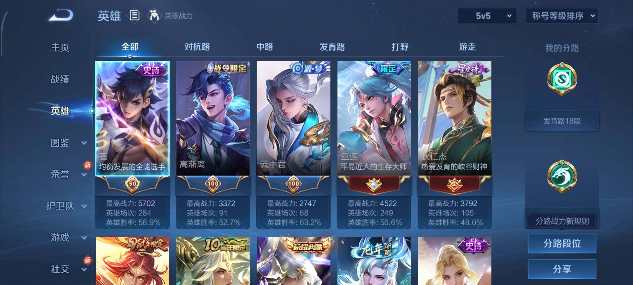 WZCMW4103534王者荣耀账号详情图3