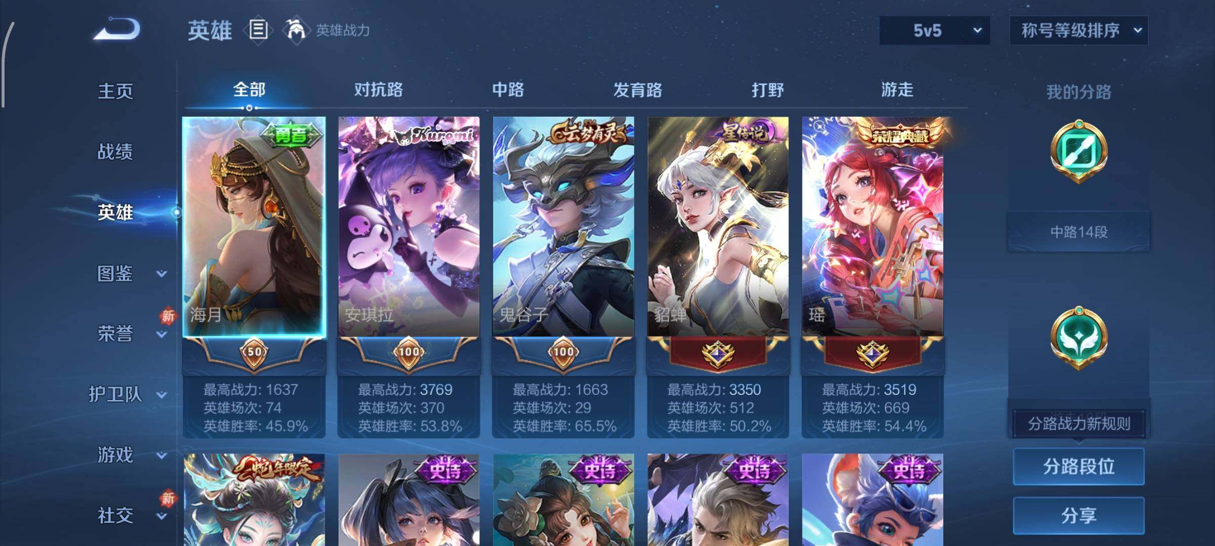 WZCMW4110137王者荣耀账号详情图3