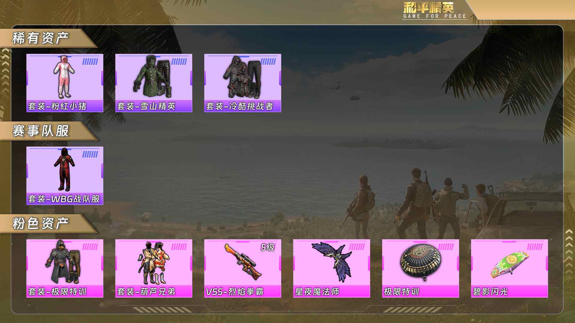 HPQM4164919和平精英账号详情图5 HPQM4164919和平精英账号详情图5