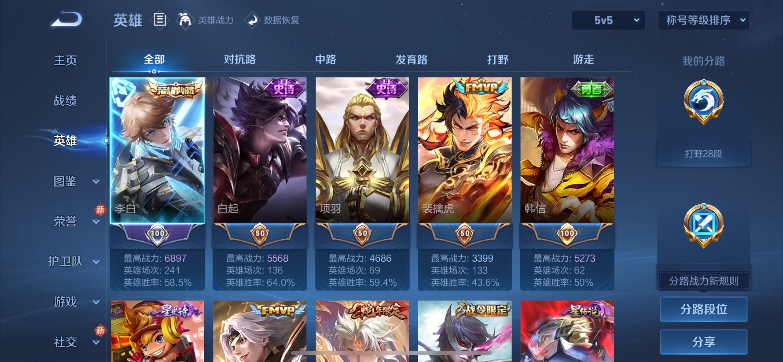 WZCMY4106103王者荣耀账号详情图3