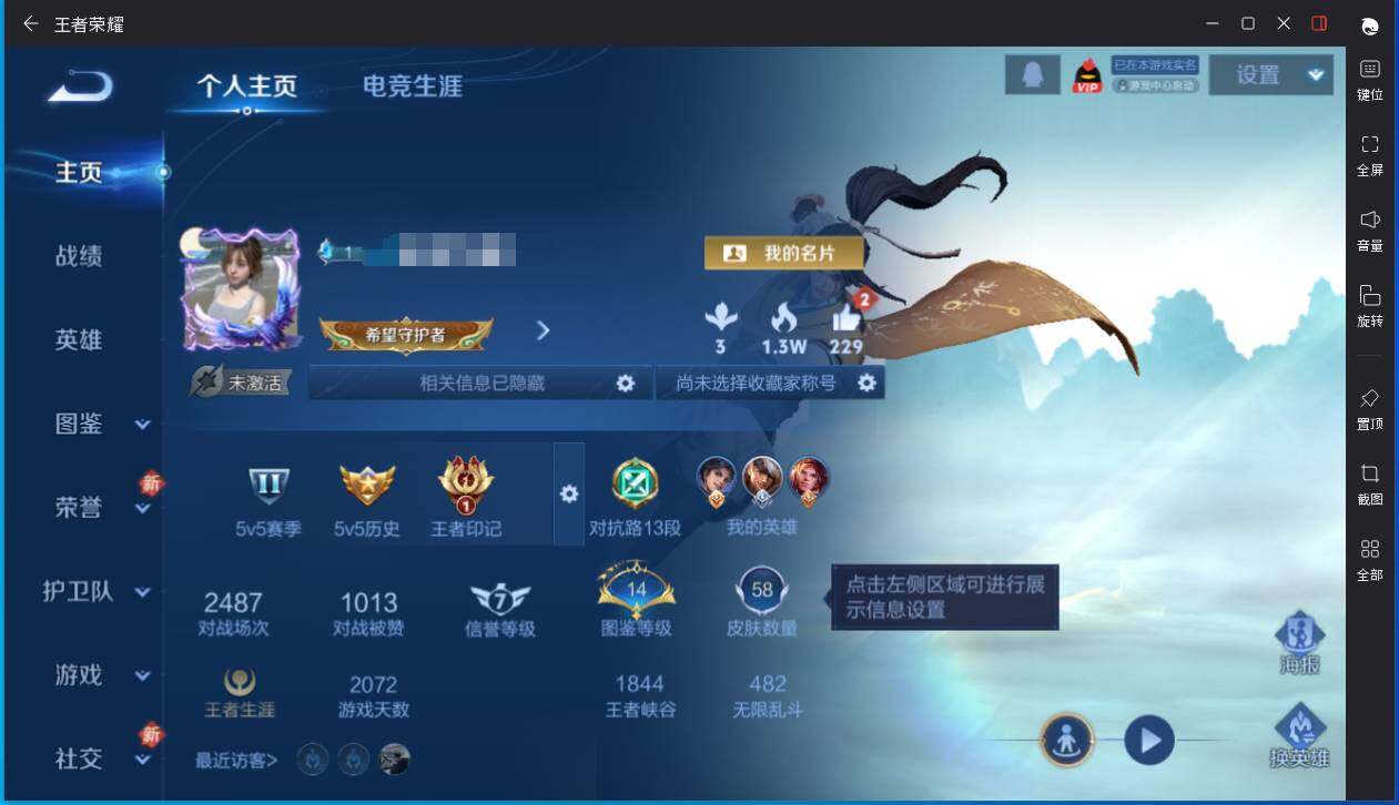 WZQM4102453王者荣耀账号详情图3 WZQM4102453王者荣耀账号详情图3