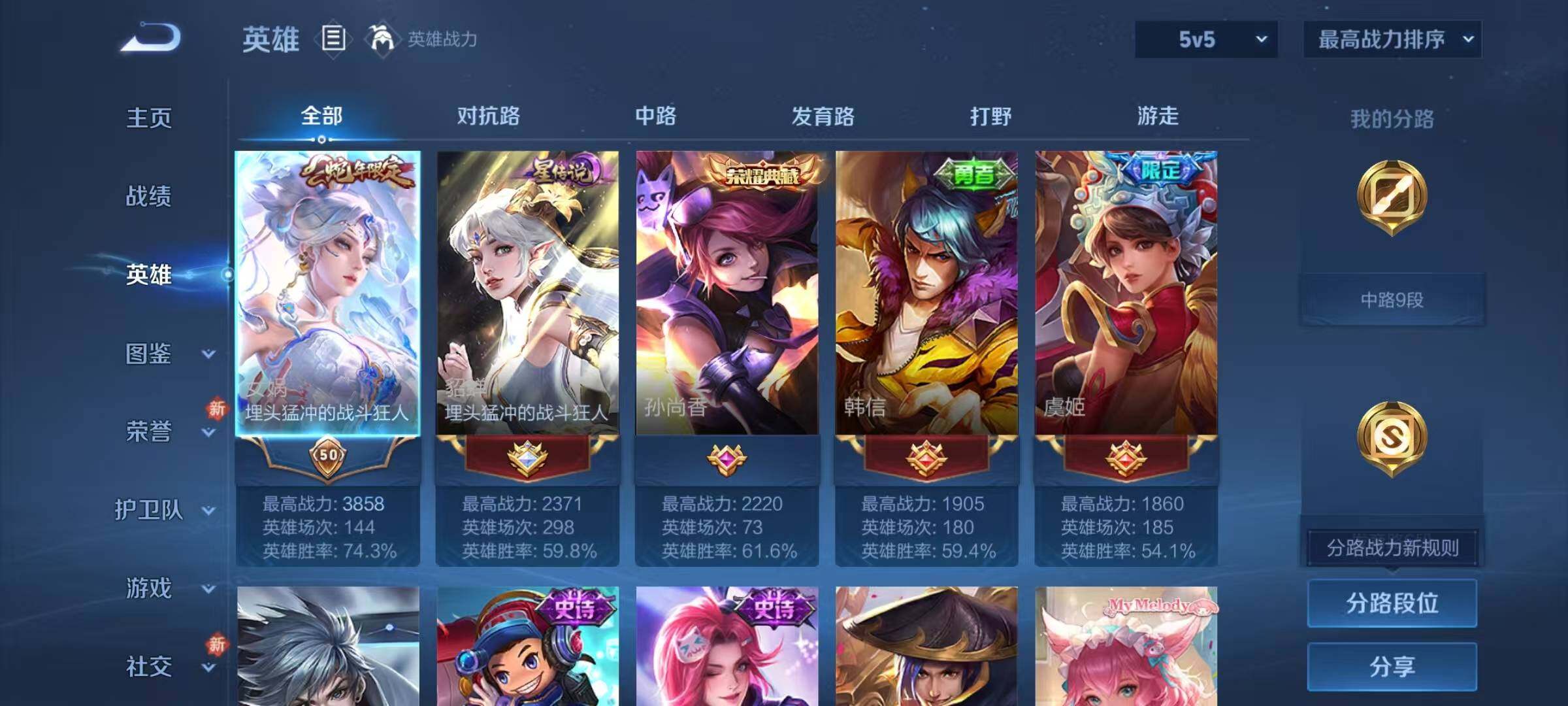 WZJZ4113201王者荣耀账号详情图5