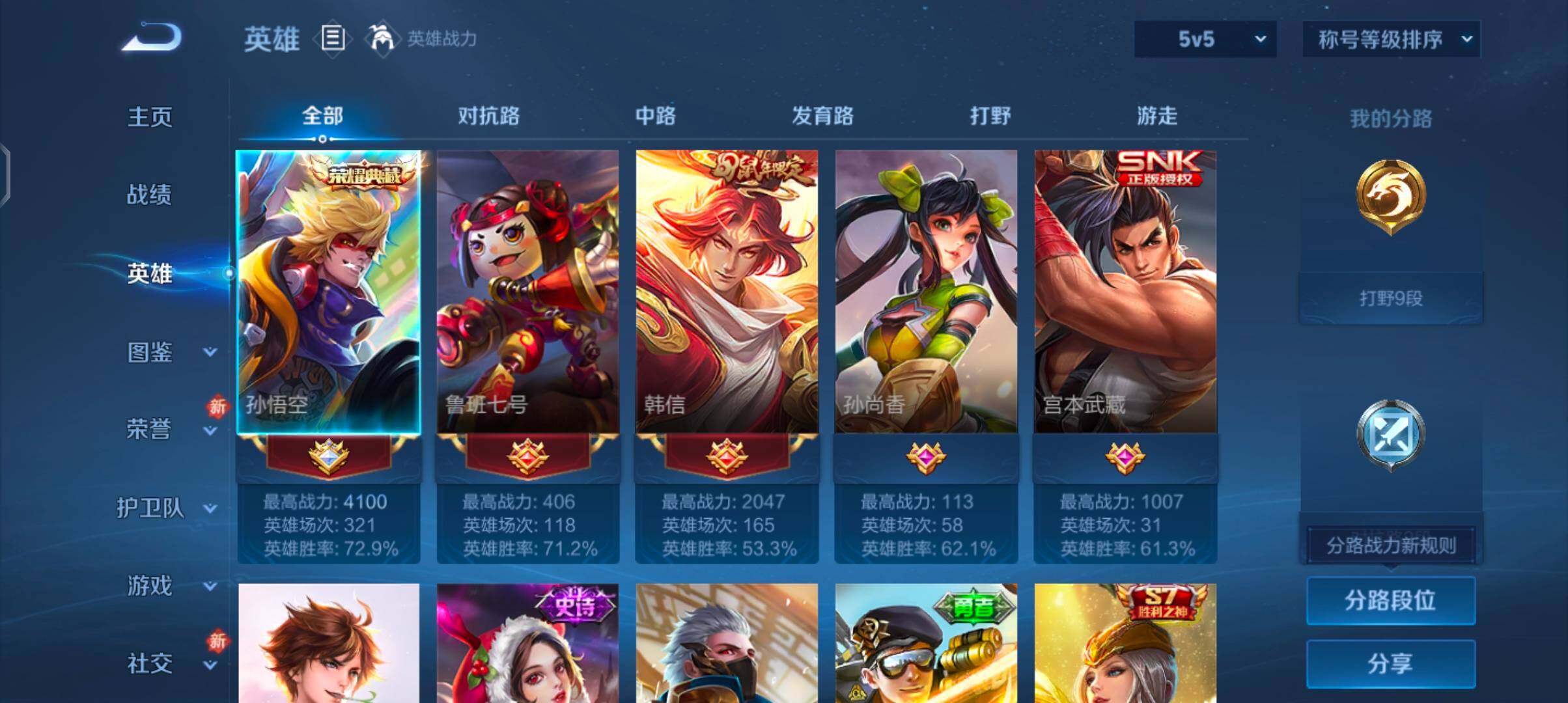 WZCMW4101820王者荣耀账号详情图3