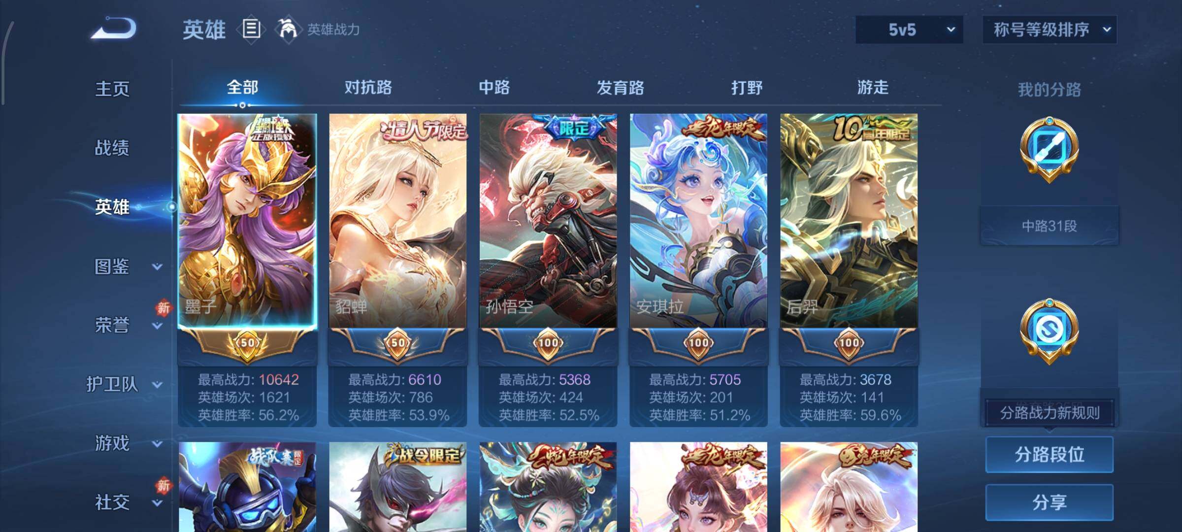 WZCMW4103850王者荣耀账号详情图3