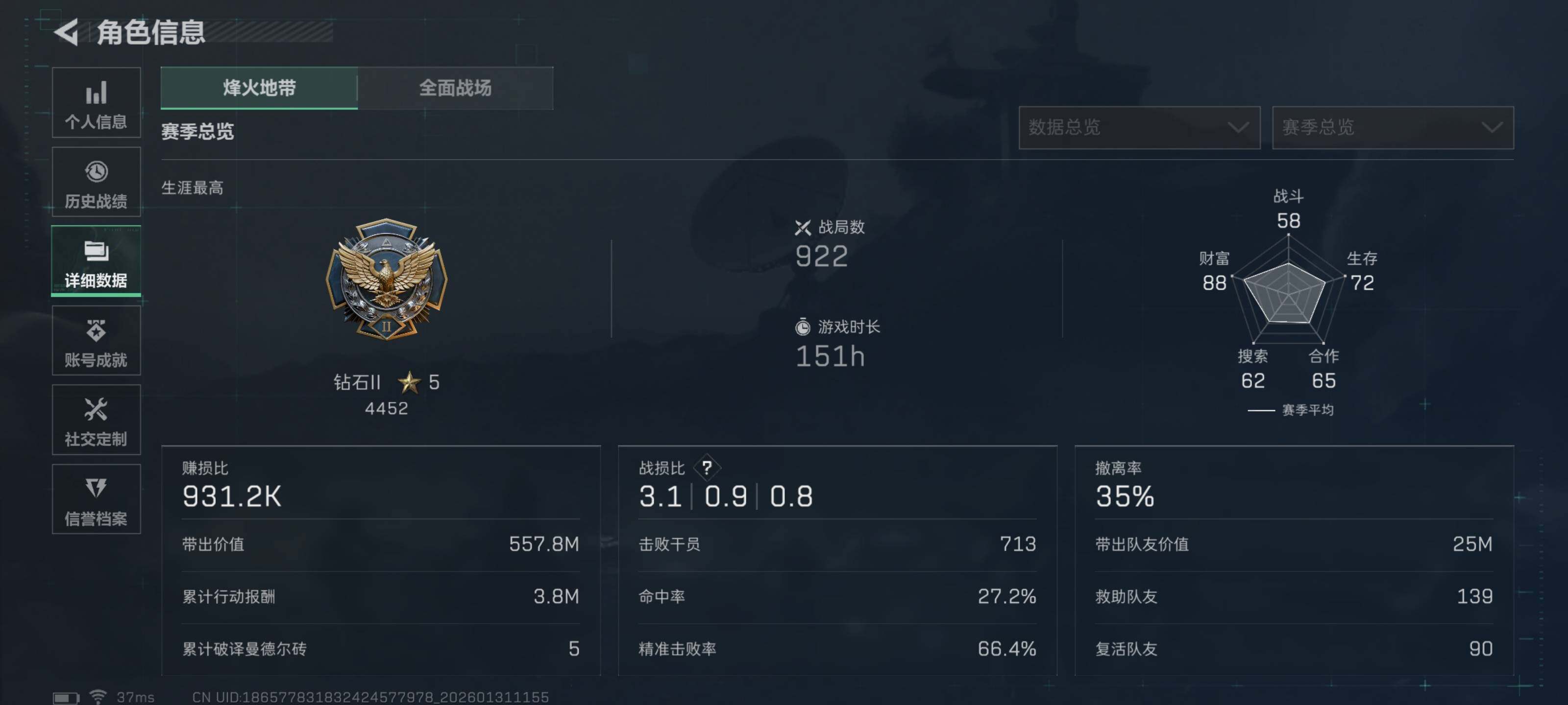 SJZCMW427919三角洲行动账号详情图4 SJZCMW427919三角洲行动账号详情图4