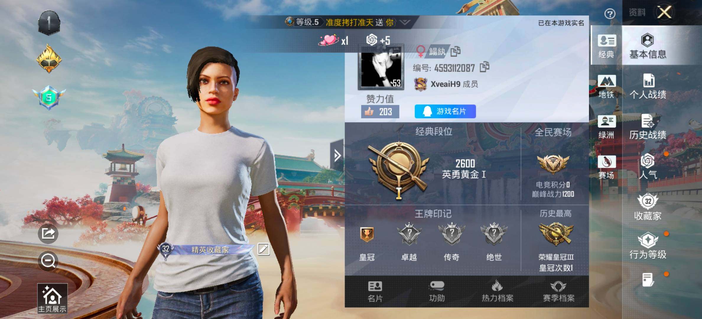 HPCMW476834和平精英账号详情图2