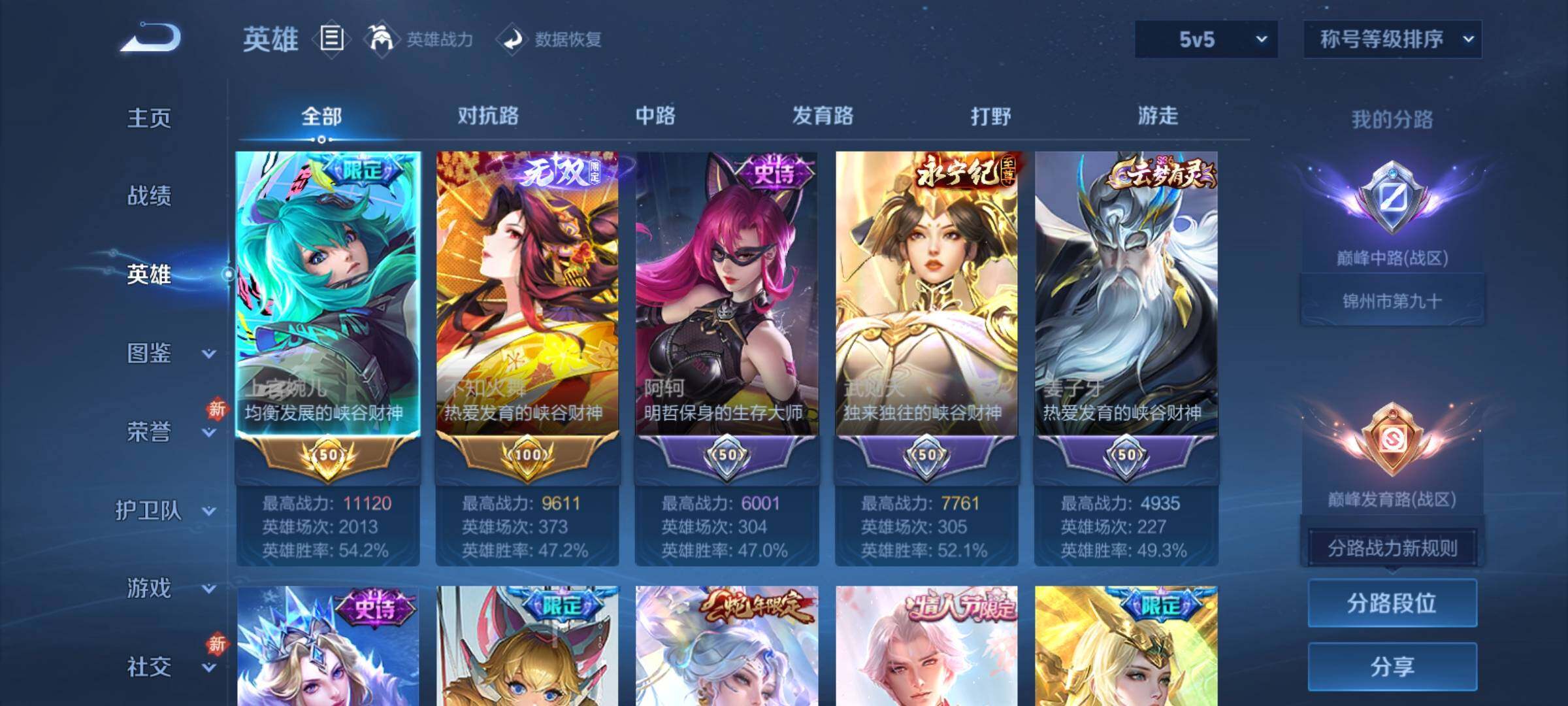 WZCMY4104480王者荣耀账号详情图3