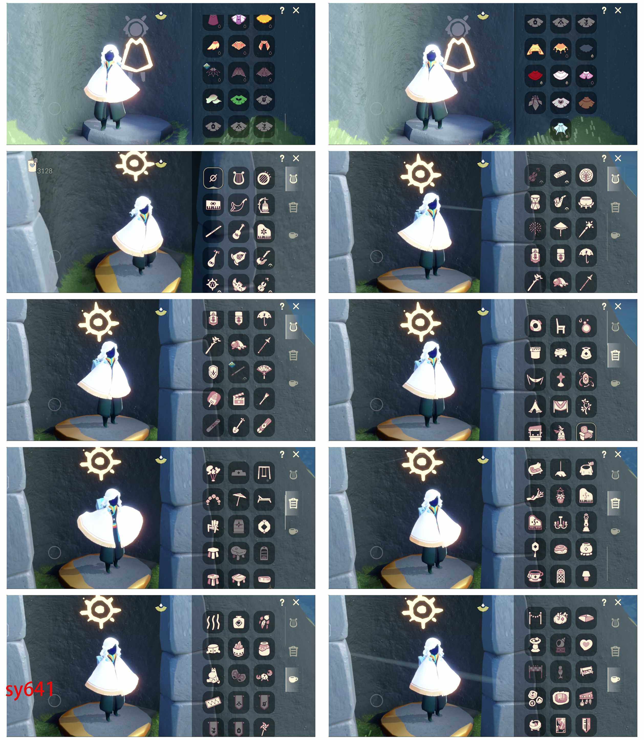 光遇账号安卓官服13季10翼透明蝶翼蝙蝠斗王子围巾巫师帽圣诞鹿角搓澡巾海洋武士裤
资源：蜡烛3128    爱心 180   红烛 22  翼10
已毕业地图：晨岛 云野   雨林   霞谷 
毕业季节：欧若拉季 