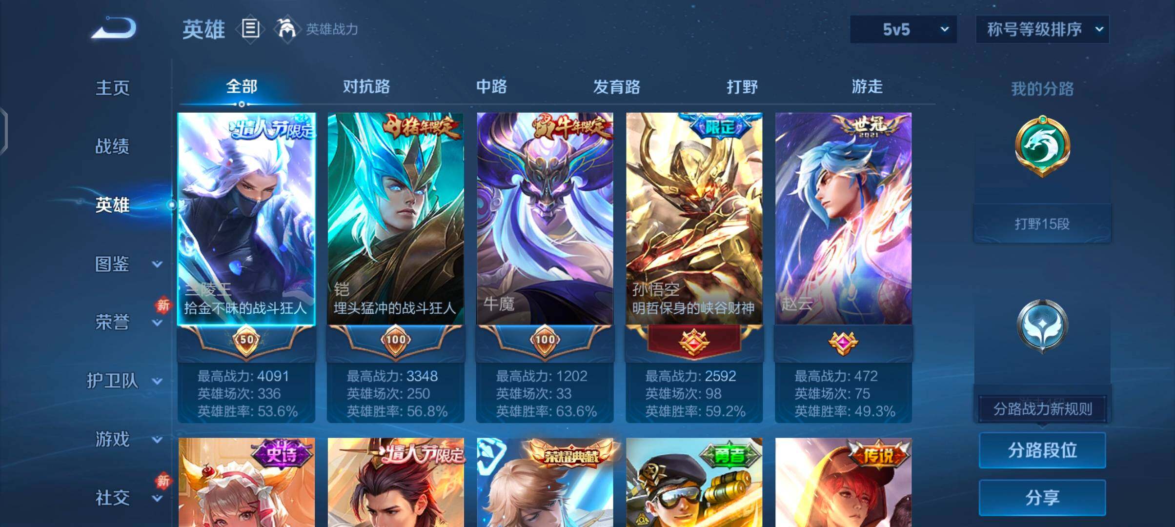 WZCMW4110234王者荣耀账号详情图3