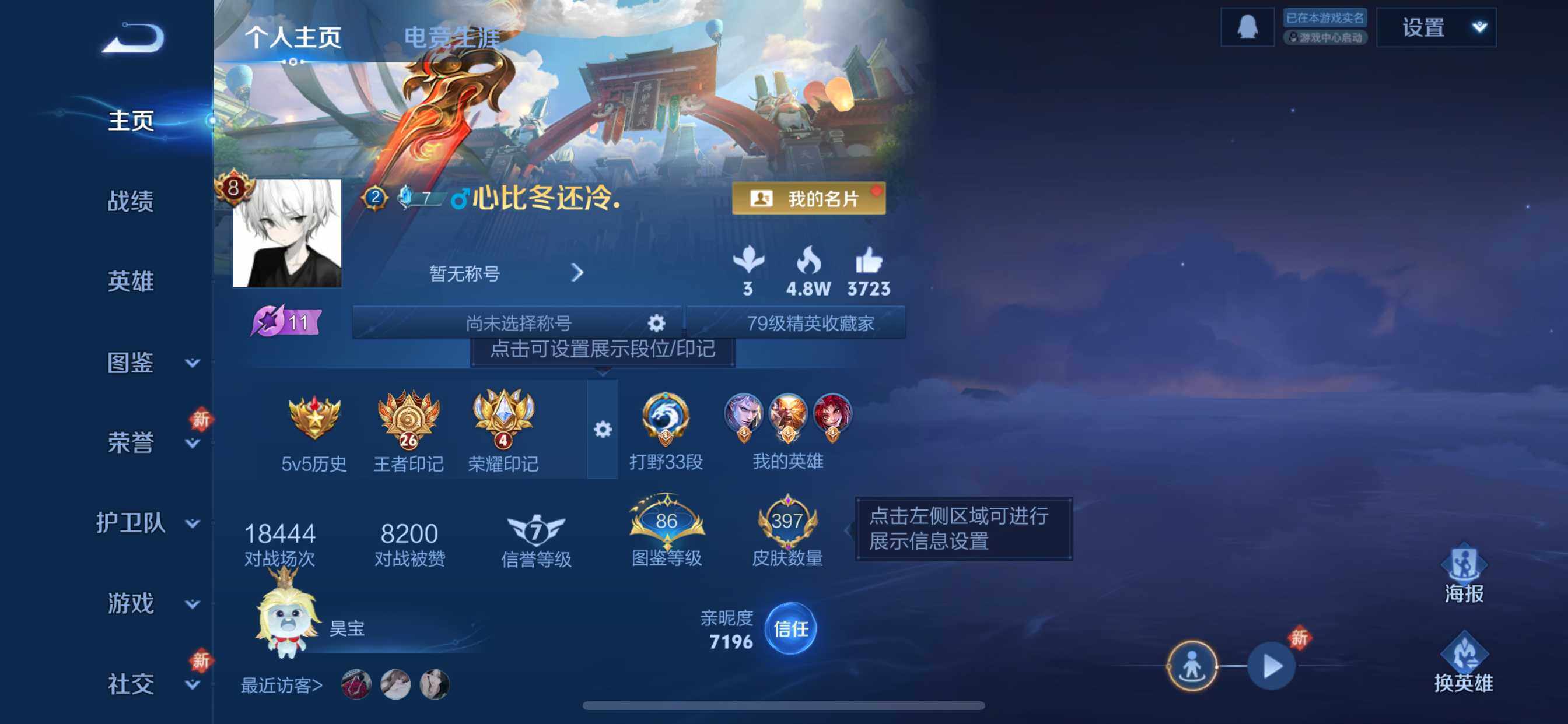 WZDN4102335王者荣耀账号详情图3