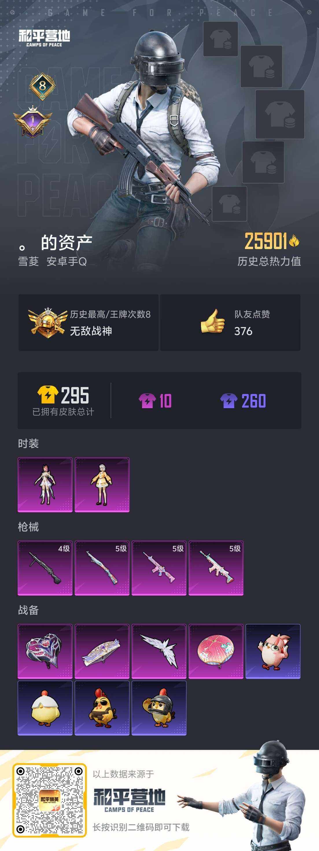 HPLX465860和平精英账号详情图6