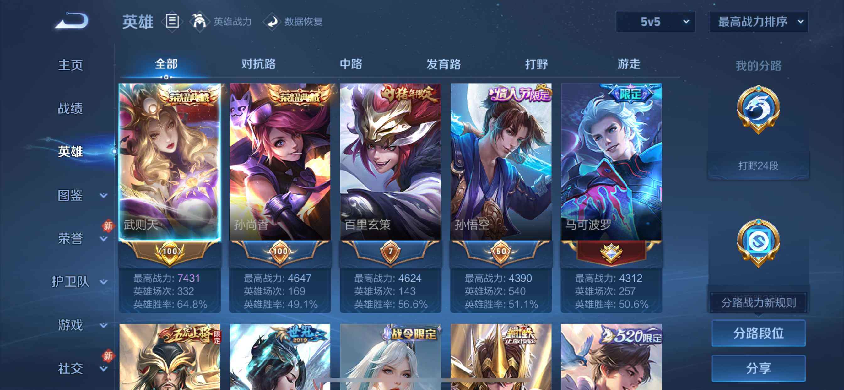 WZDN4102852王者荣耀账号详情图4