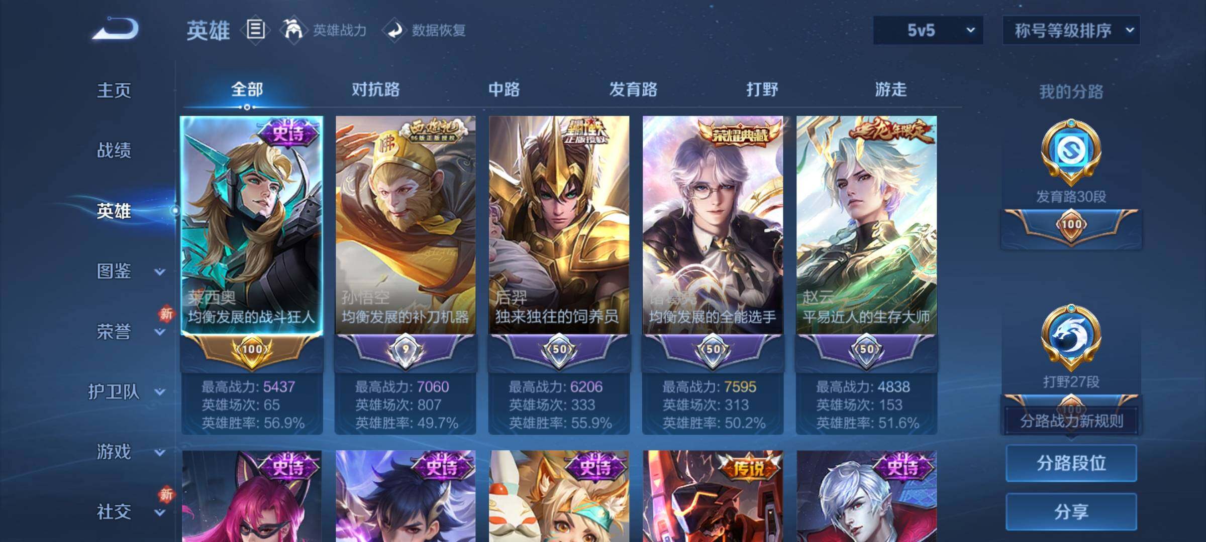 WZCMW4110330王者荣耀账号详情图3