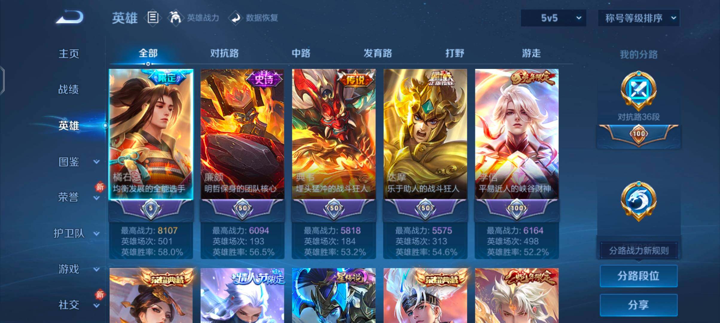 WZCMW4110306王者荣耀账号详情图3