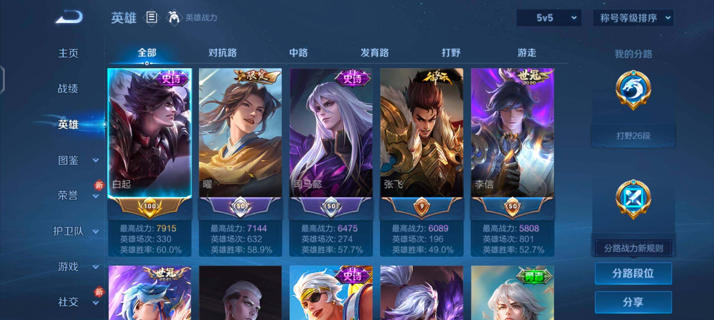 WZCMW4110276王者荣耀账号详情图3