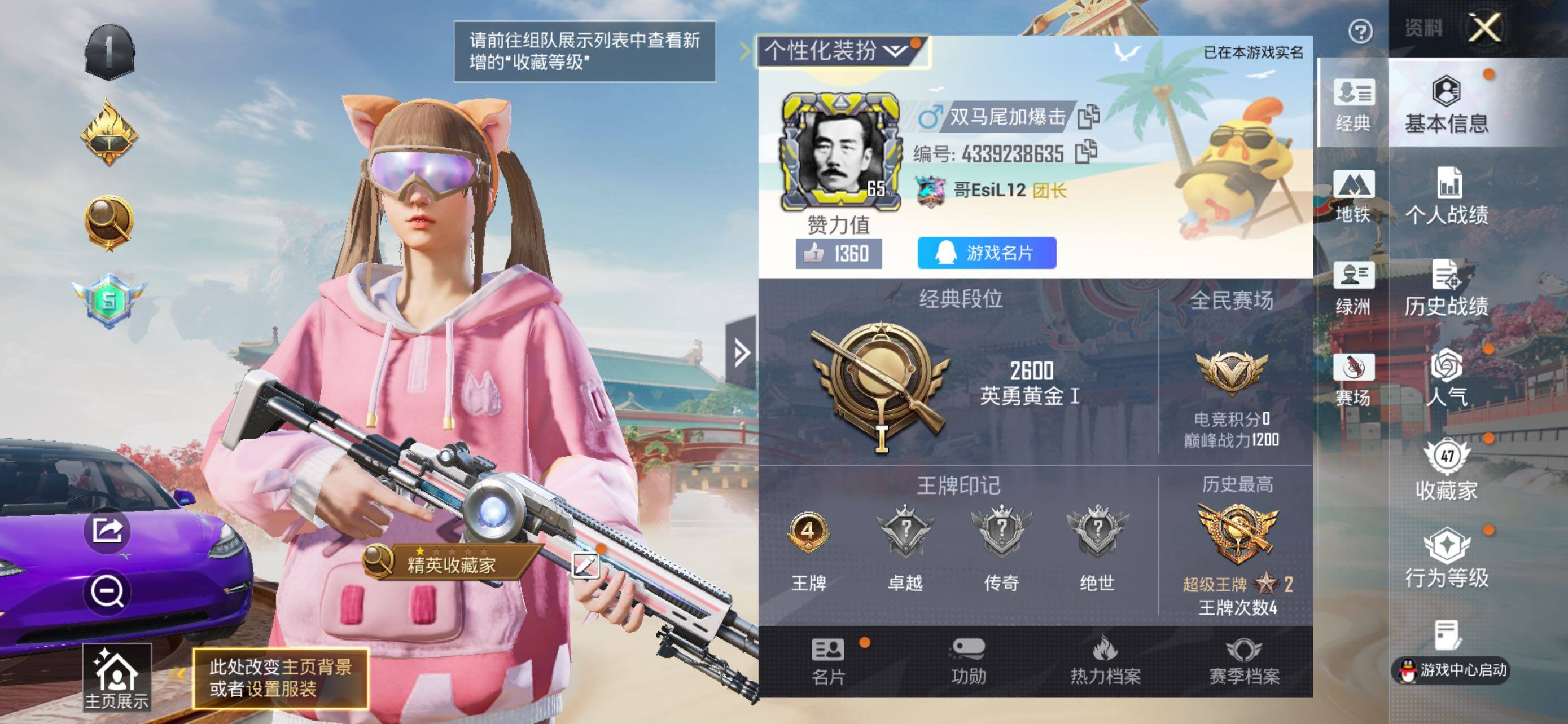 HPLX463360和平精英账号详情图6