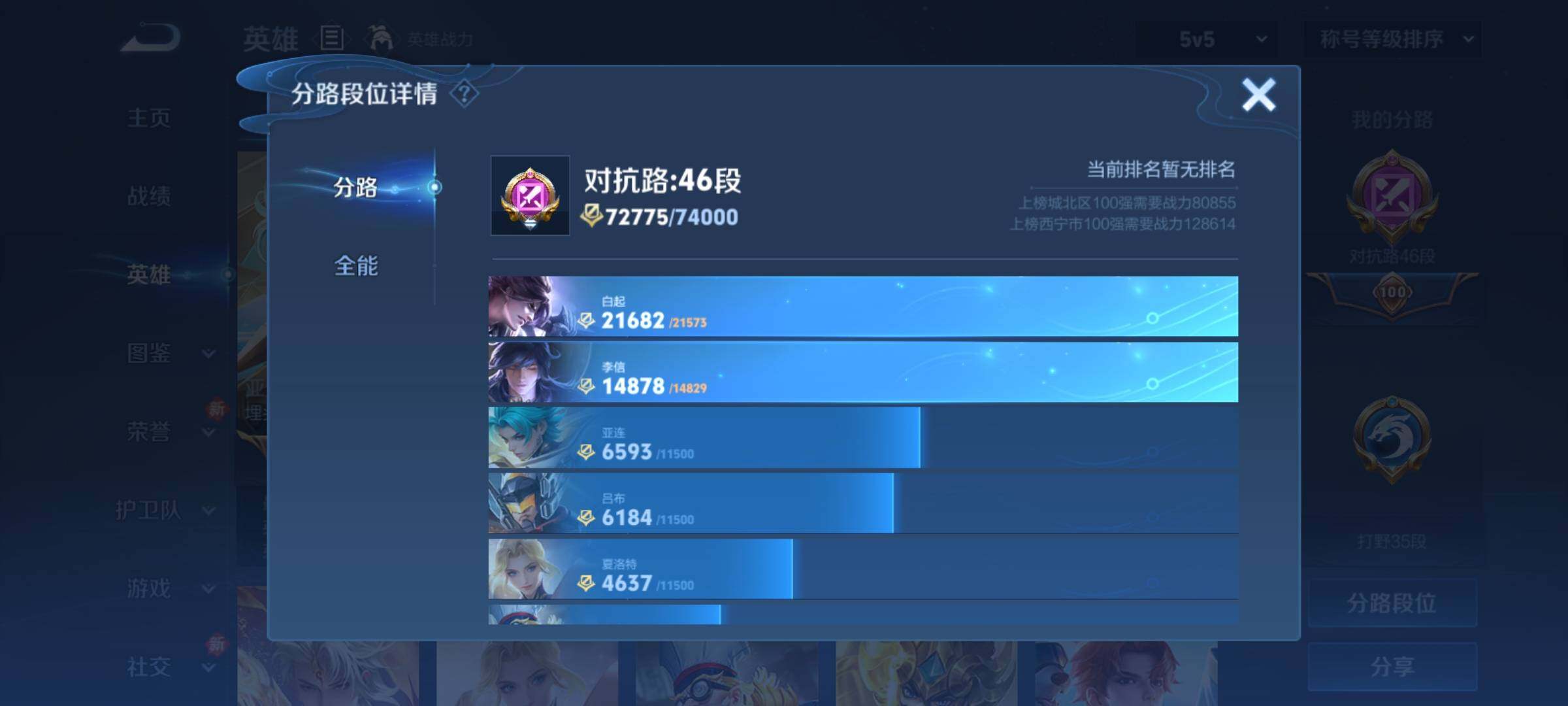 WZCMY4106776王者荣耀账号详情图5