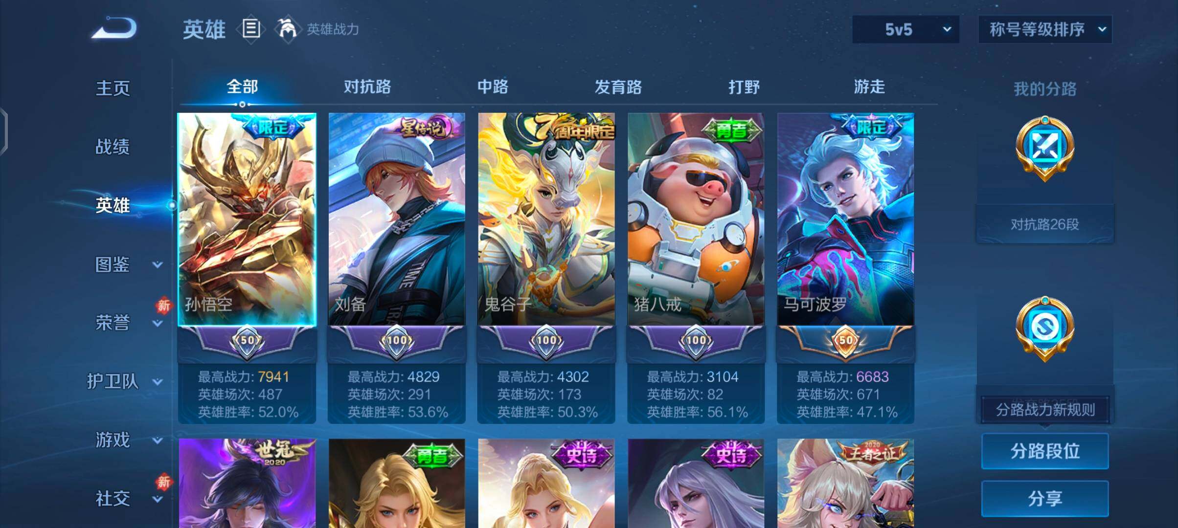 WZCMW4110349王者荣耀账号详情图3