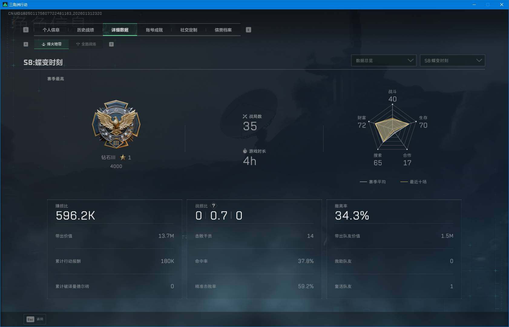 SJZEY429382三角洲行动账号详情图5 SJZEY429382三角洲行动账号详情图5