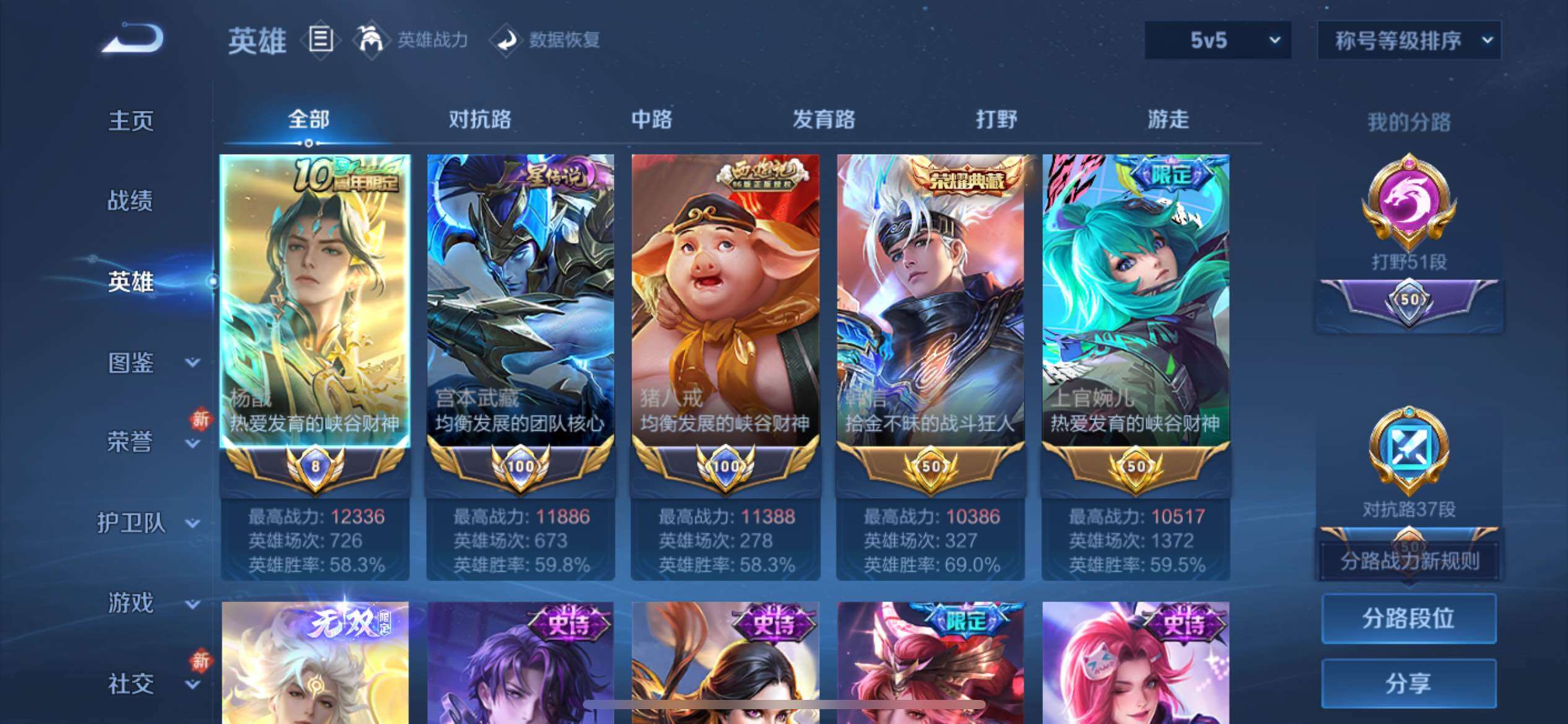 WZCMY4109729王者荣耀账号详情图5