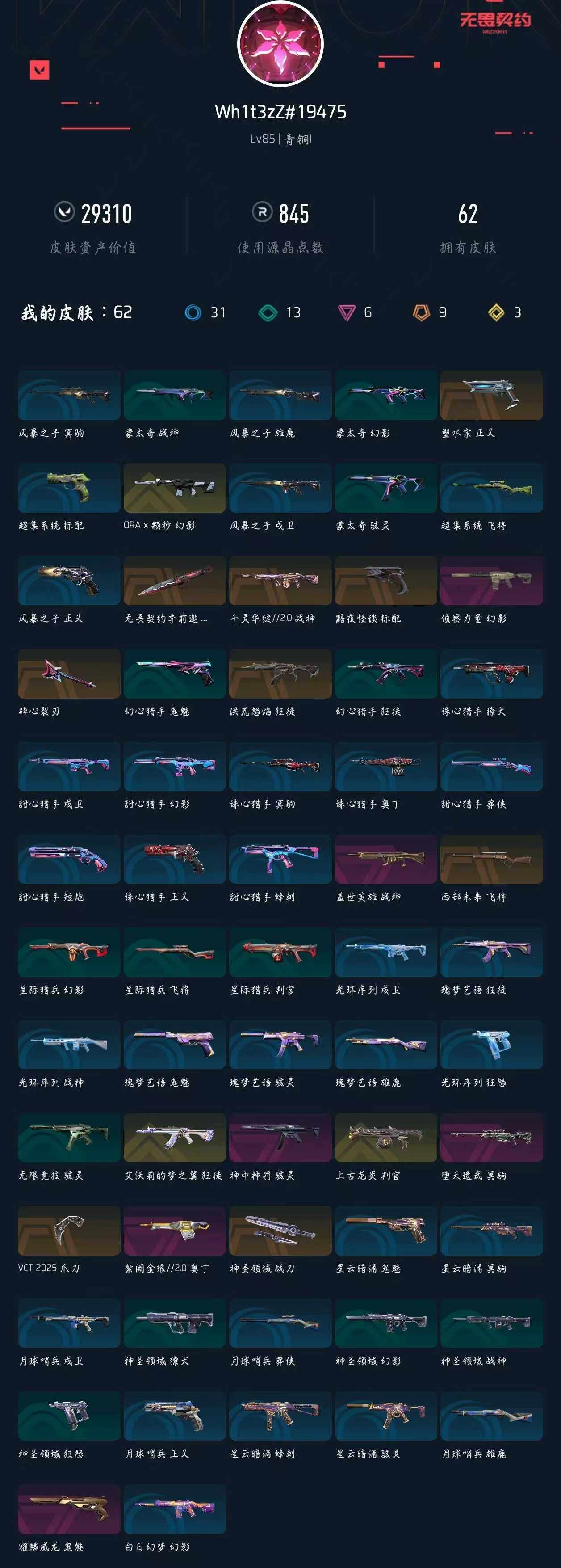 WWQXL49575无畏契约账号详情图4