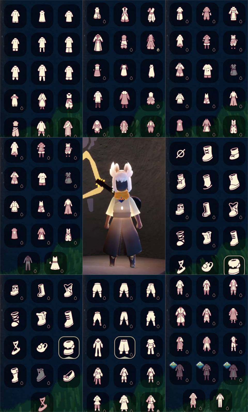 光遇账号安卓官服12季11翼透明蝶翼白枭武士裤正太王子围巾巫师帽九色鹿角青衫落拓连衣裙绊爱牛仔帽秋千
资源：蜡烛 312   爱心 225   红烛 31  翼11
已毕业地图：全图毕业
毕业季节： 表演季  欧若