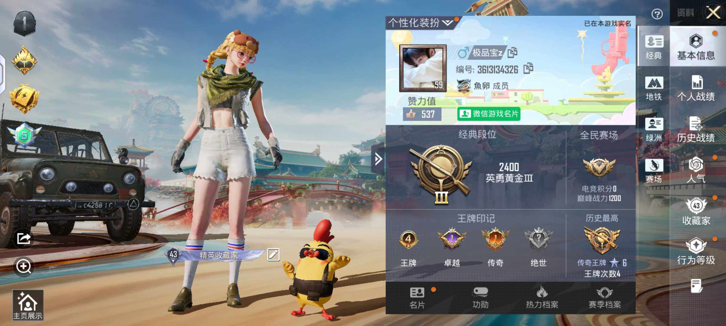 HPKG467347和平精英账号详情图3