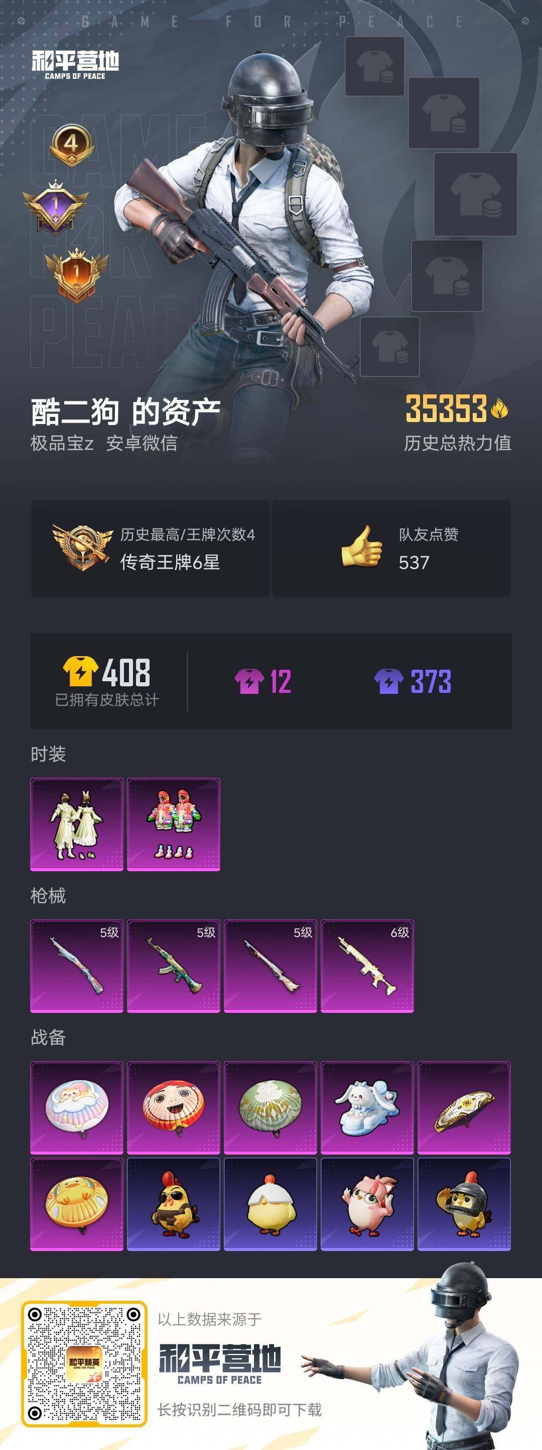 HPKG467347和平精英账号详情图2