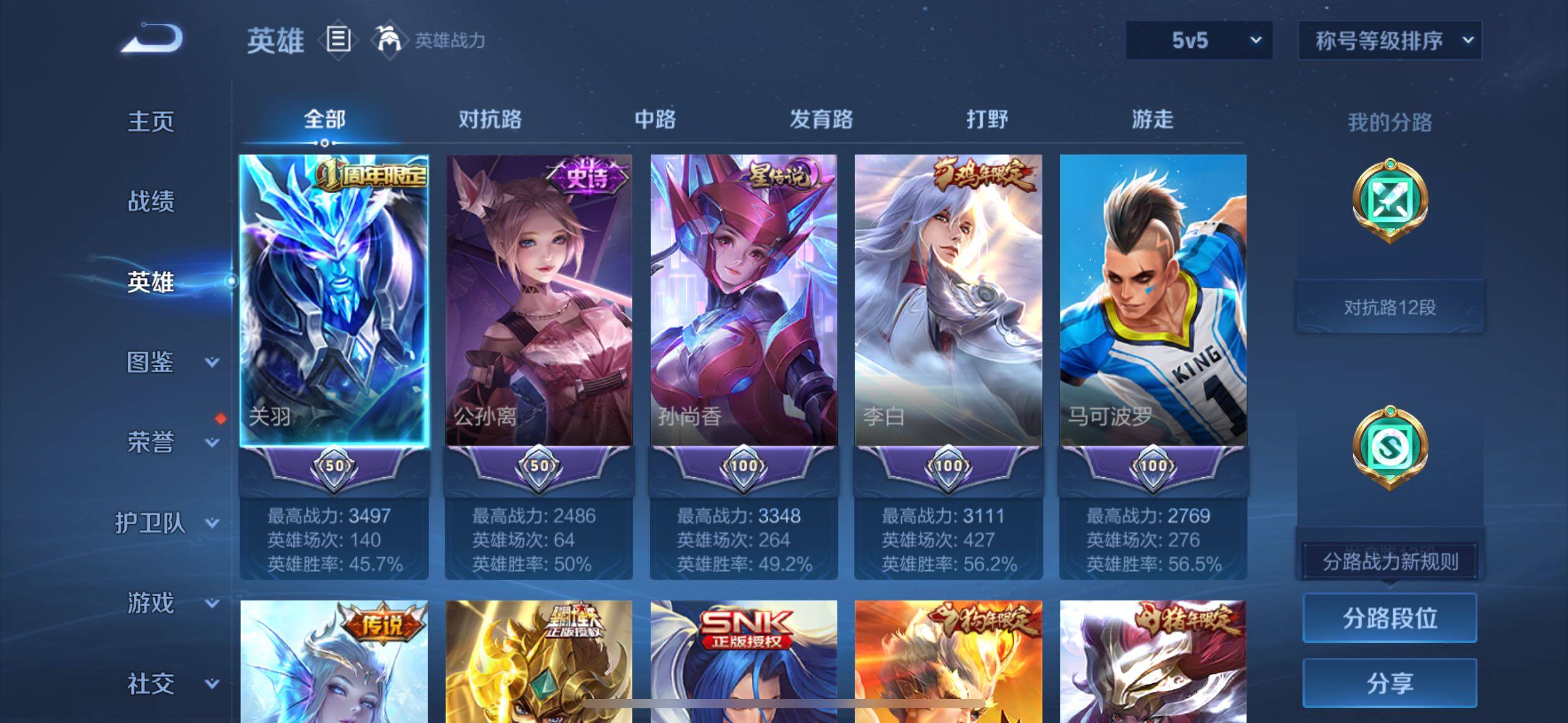 WZLX4122421王者荣耀账号详情图6