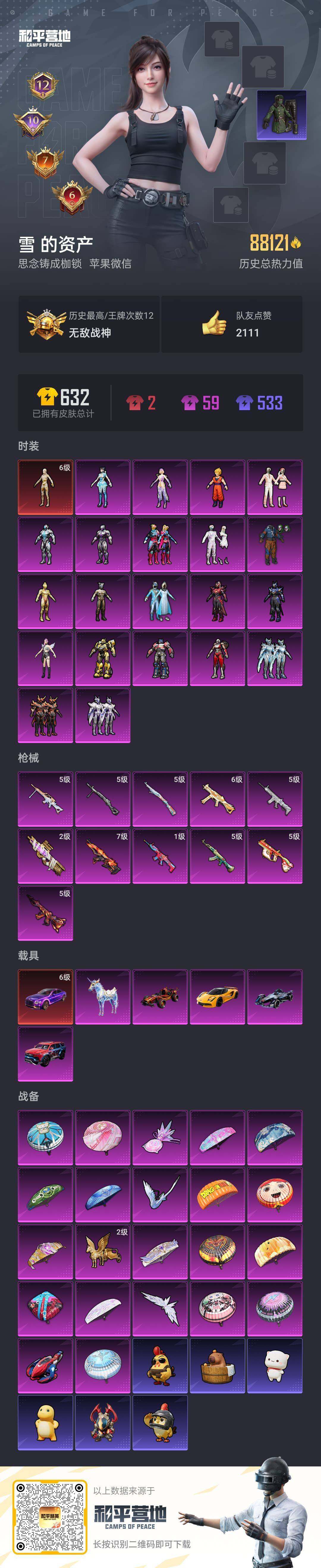 HPKG466652和平精英账号详情图5