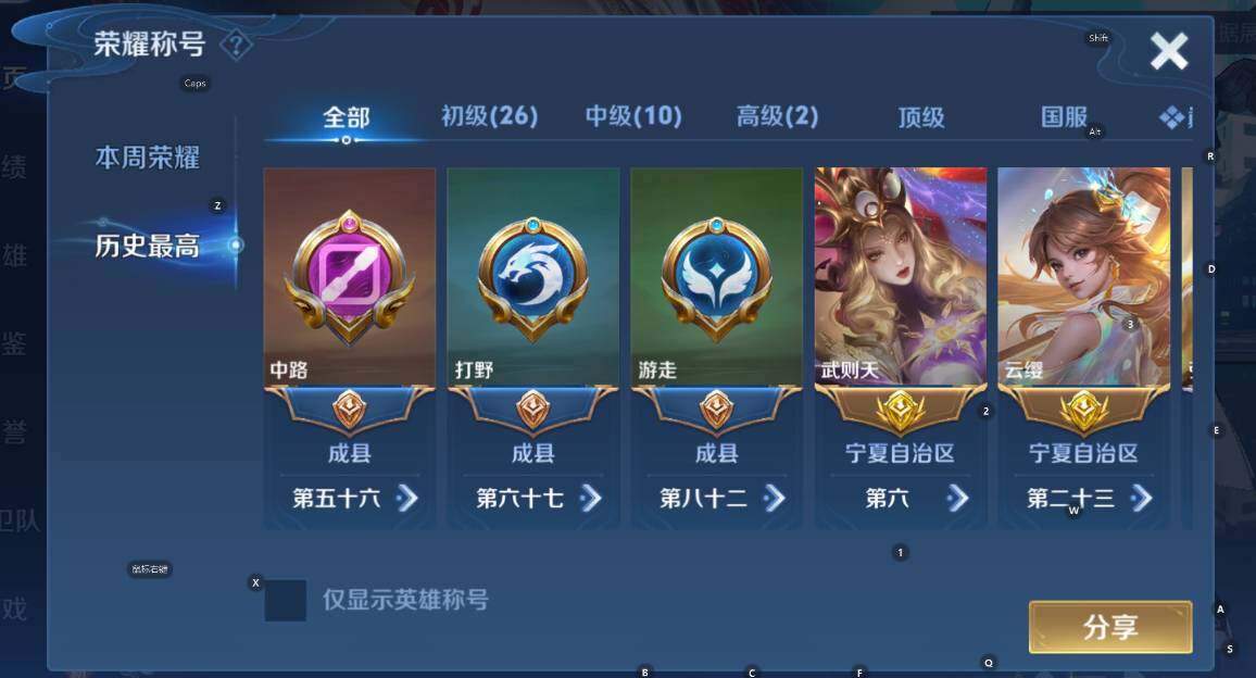 WZCMW4117927王者荣耀账号详情图15