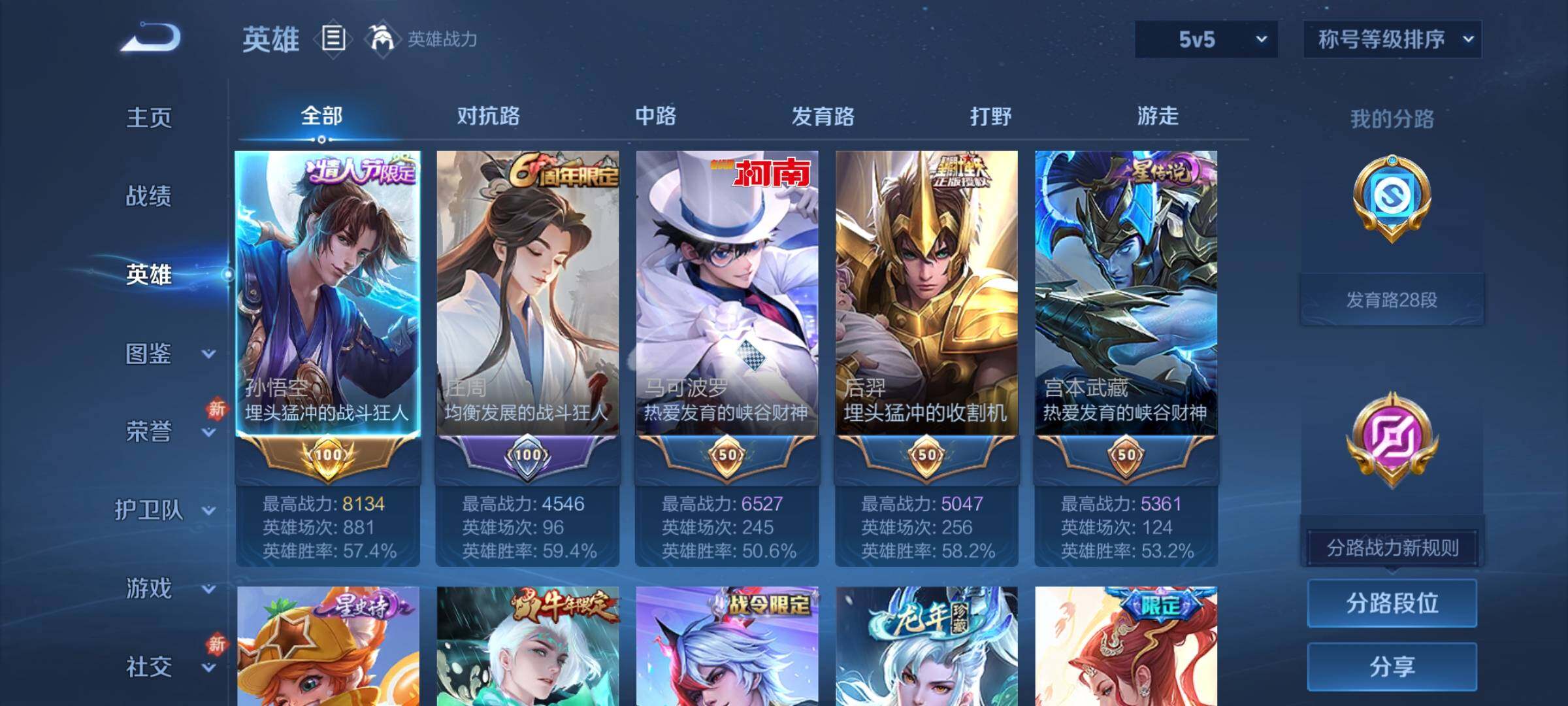 WZCMW4110389王者荣耀账号详情图3