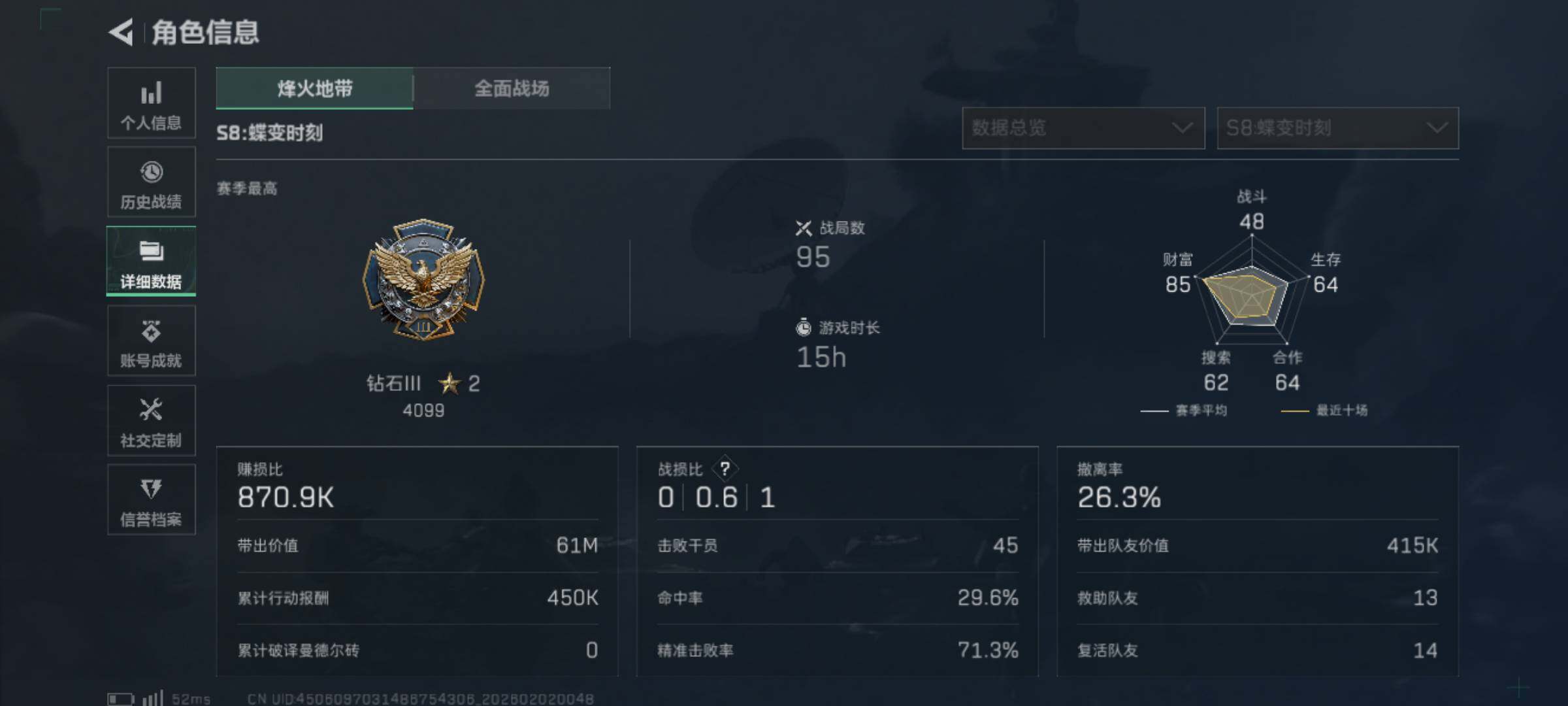 SJZJM430671三角洲行动账号详情图32