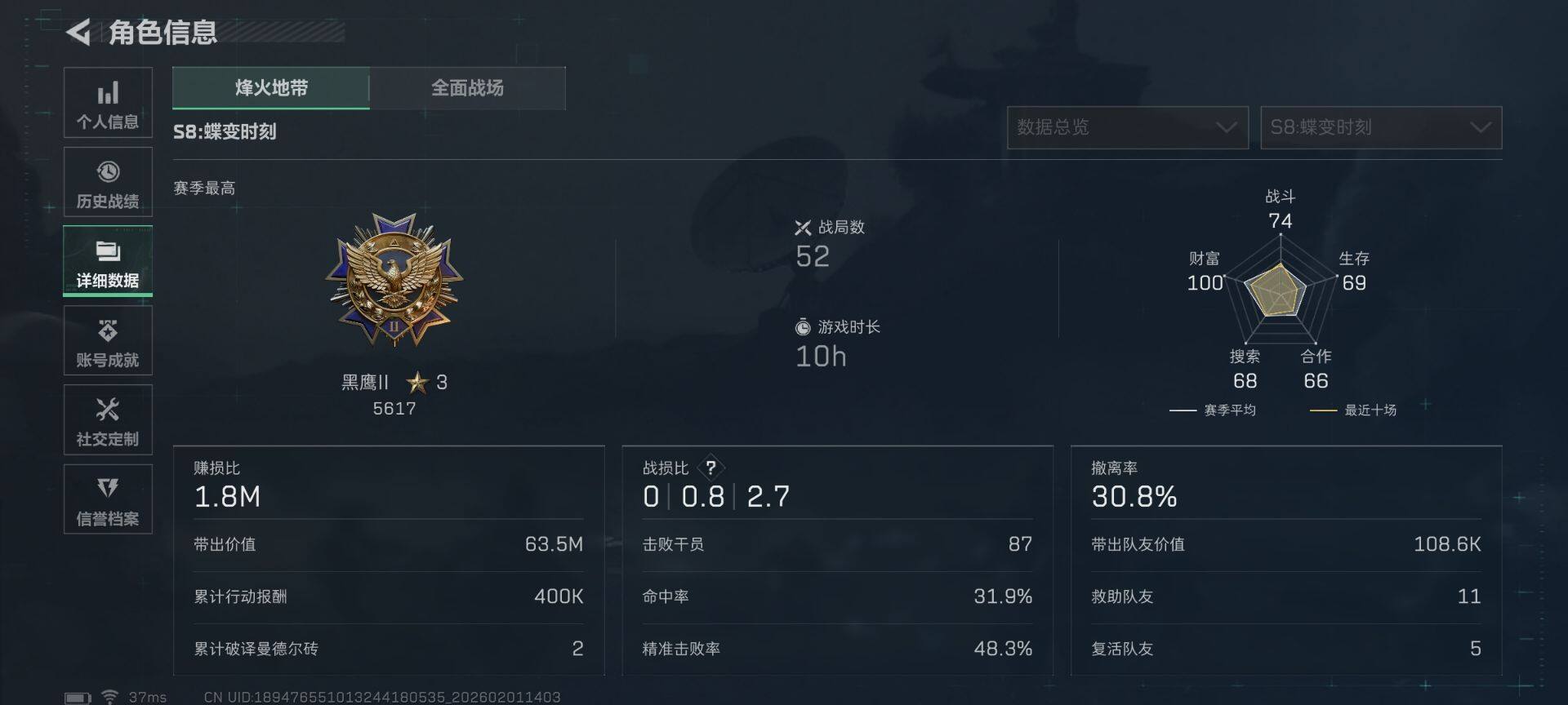 SJZEY430353三角洲行动账号详情图6 SJZEY430353三角洲行动账号详情图6