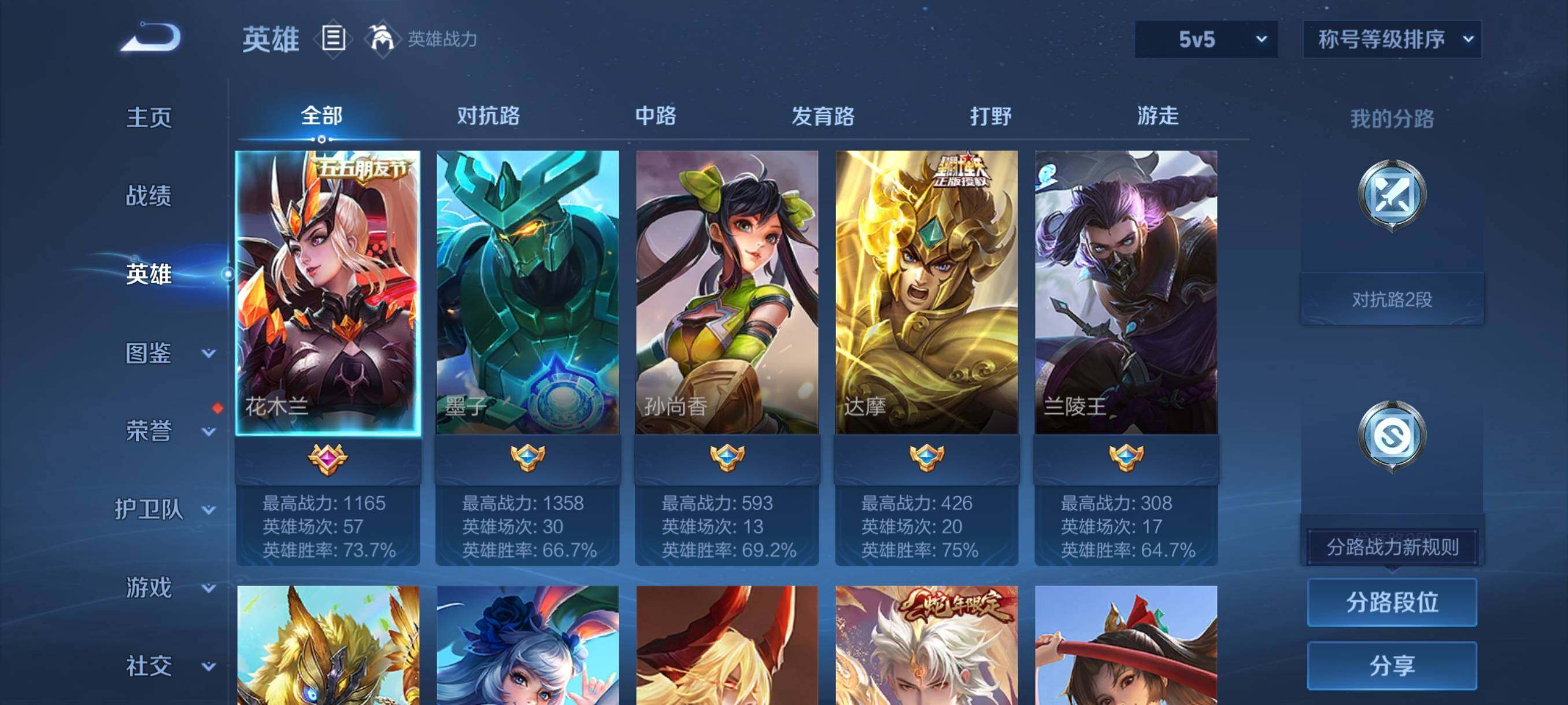 WZCMY4111160王者荣耀账号详情图5