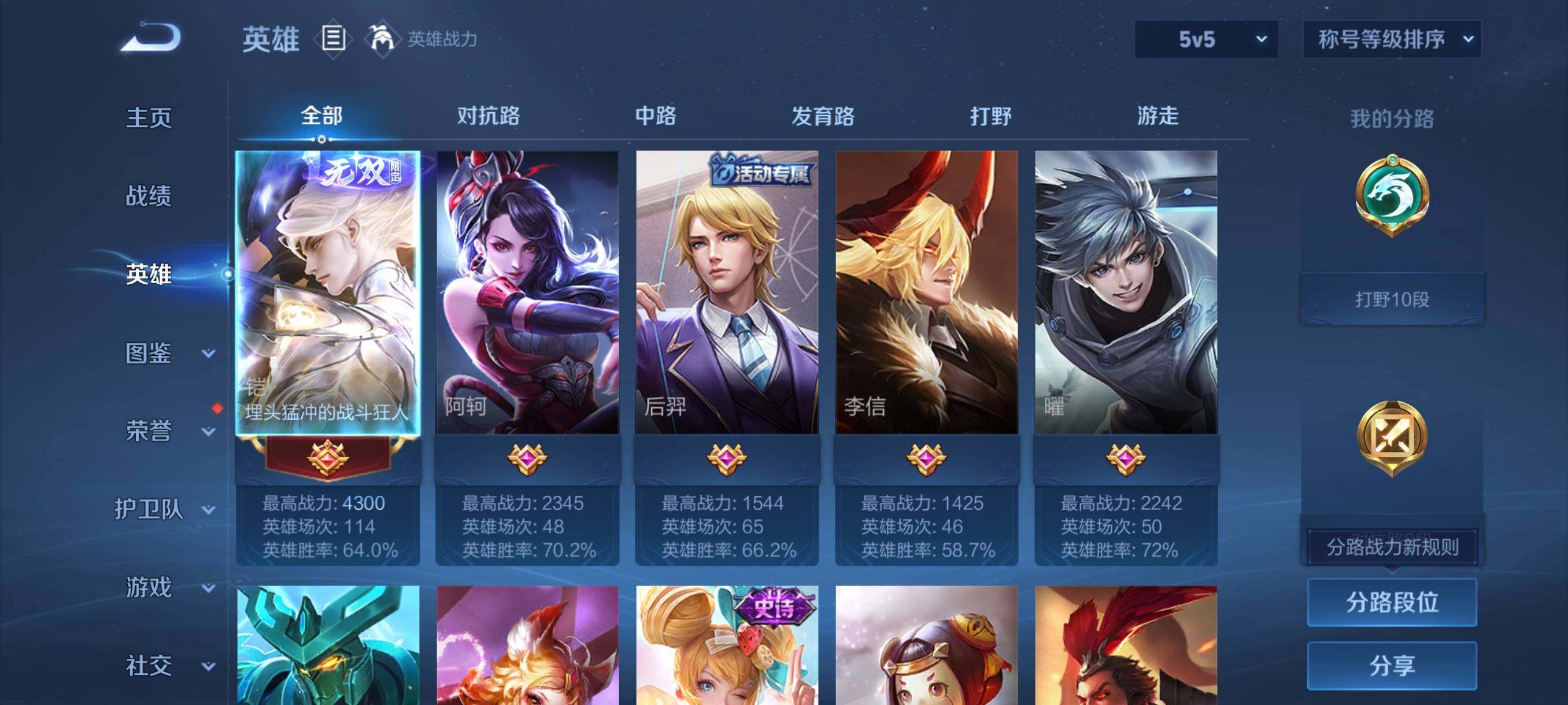 WZCMY4111198王者荣耀账号详情图5