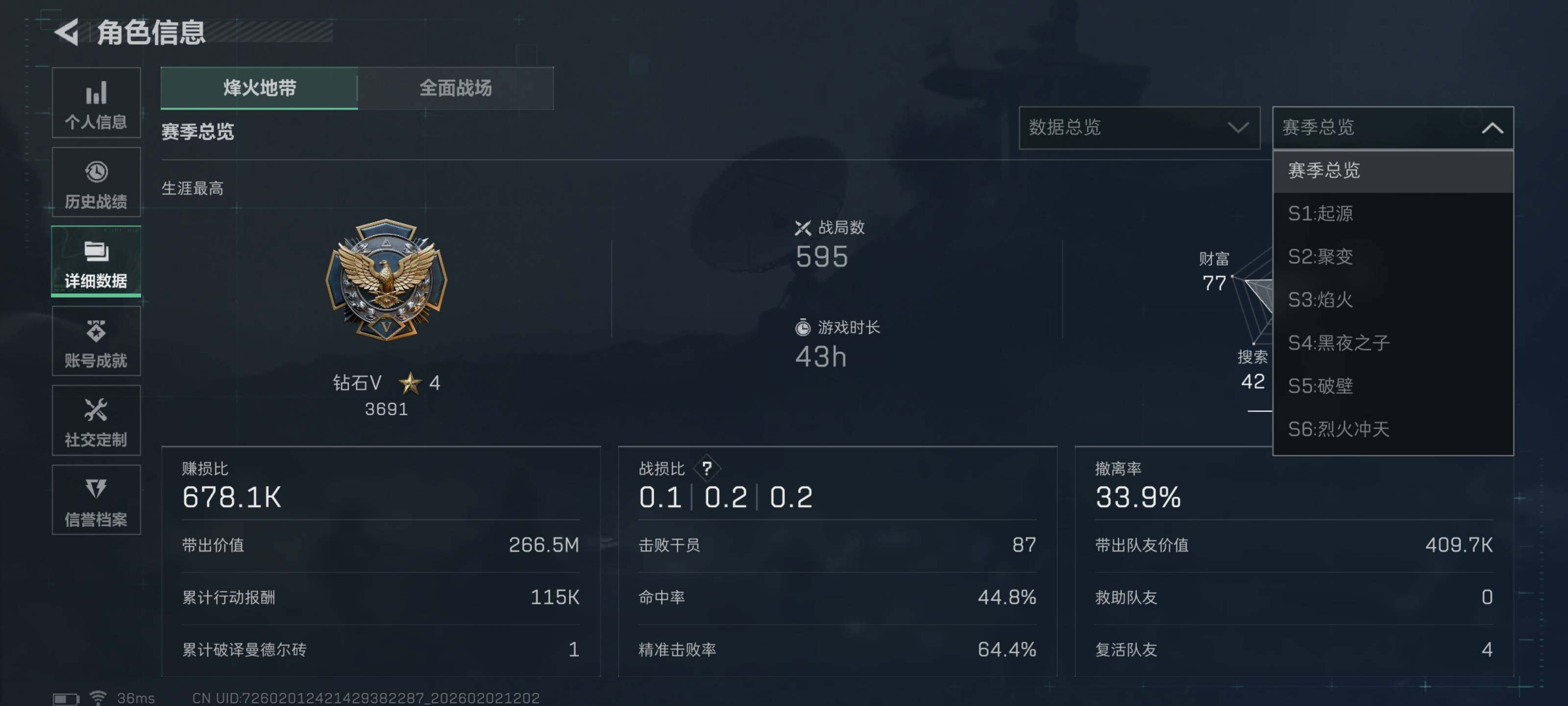 SJZQM430394三角洲行动账号详情图5