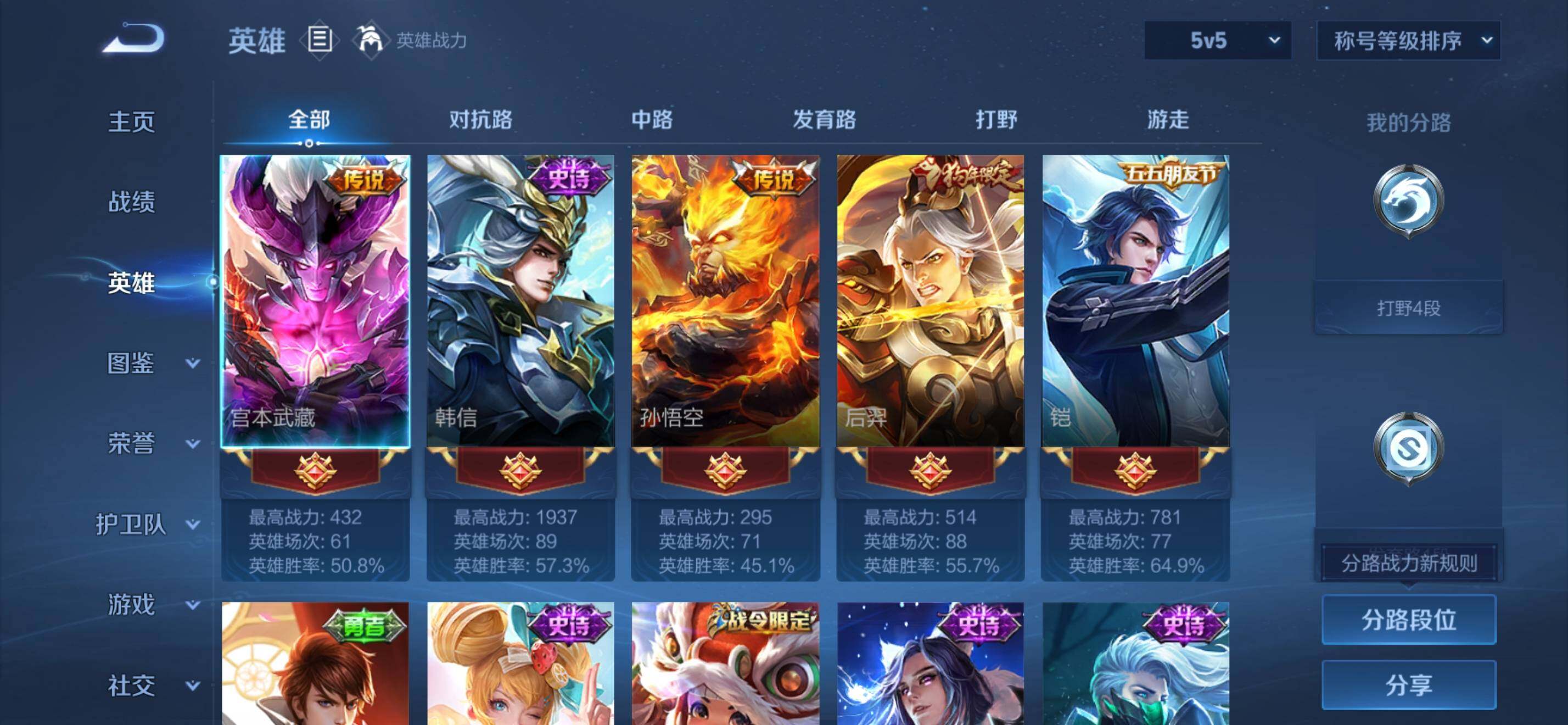 WZKG4113359王者荣耀账号详情图8