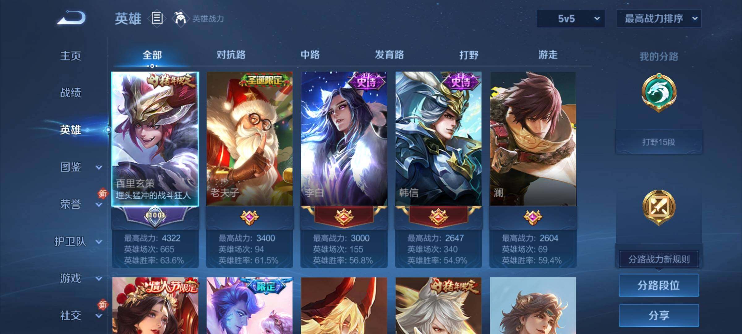 WZCMY4110502王者荣耀账号详情图3