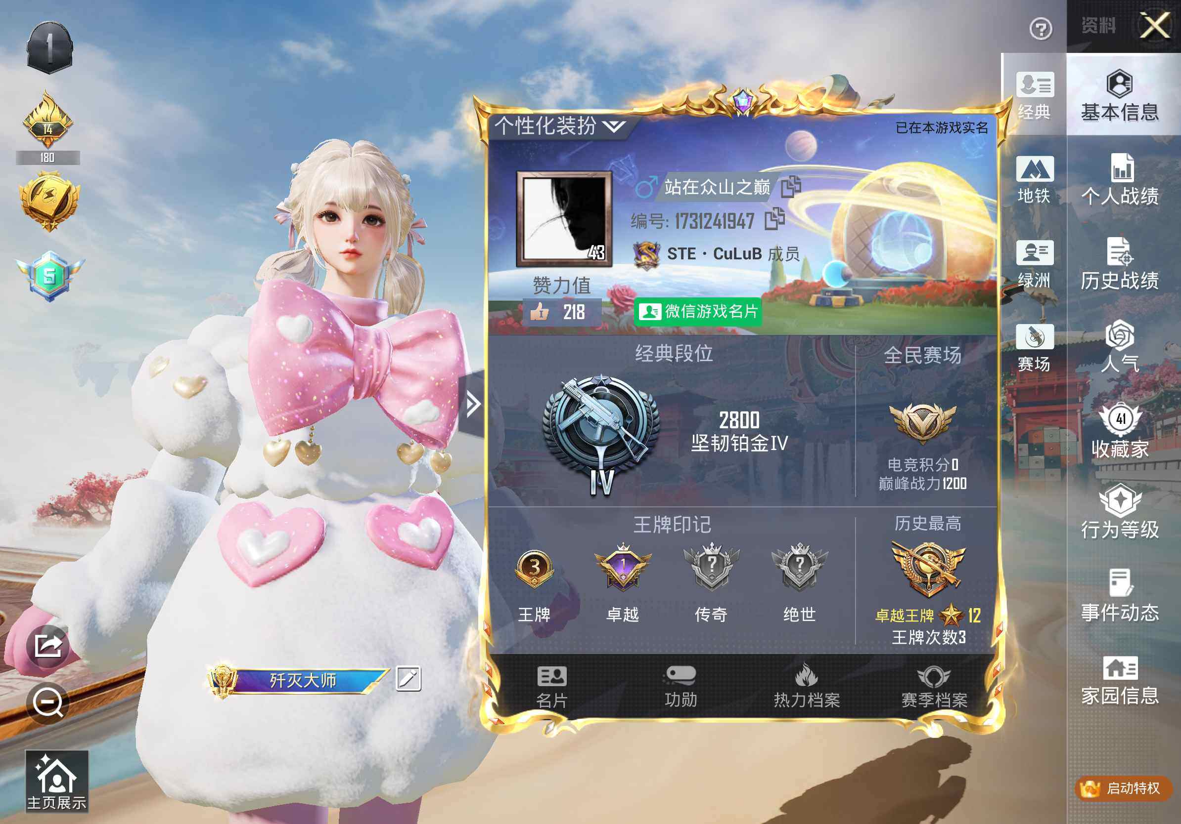 HPCMW4117737和平精英账号详情图14