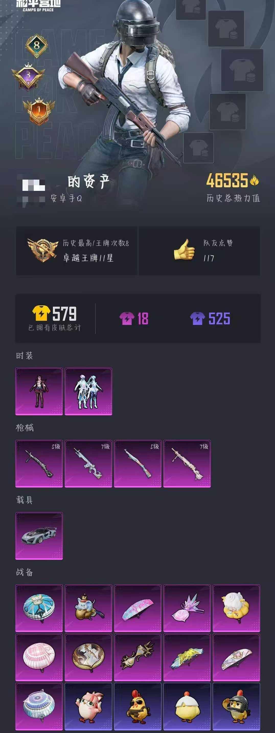 HPCMW464146和平精英账号详情图2