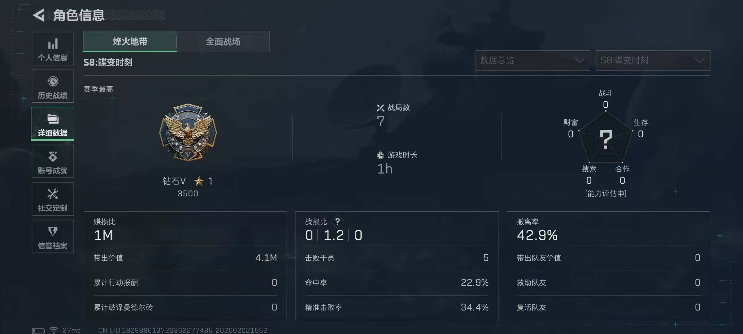 SJZQM431022三角洲行动账号详情图7